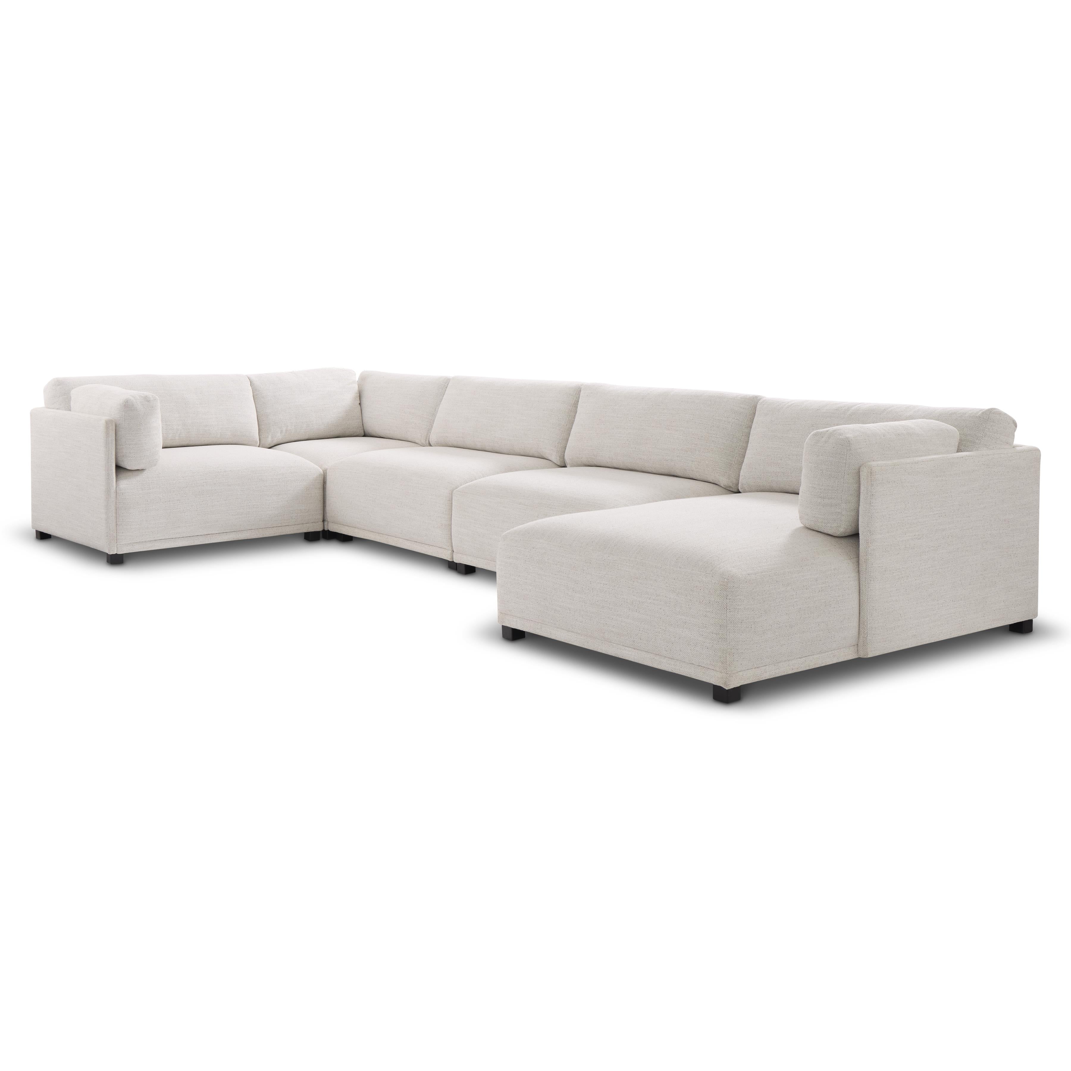 Parker 5-Piece Right Facing Fabric Sectional by Bernhardt