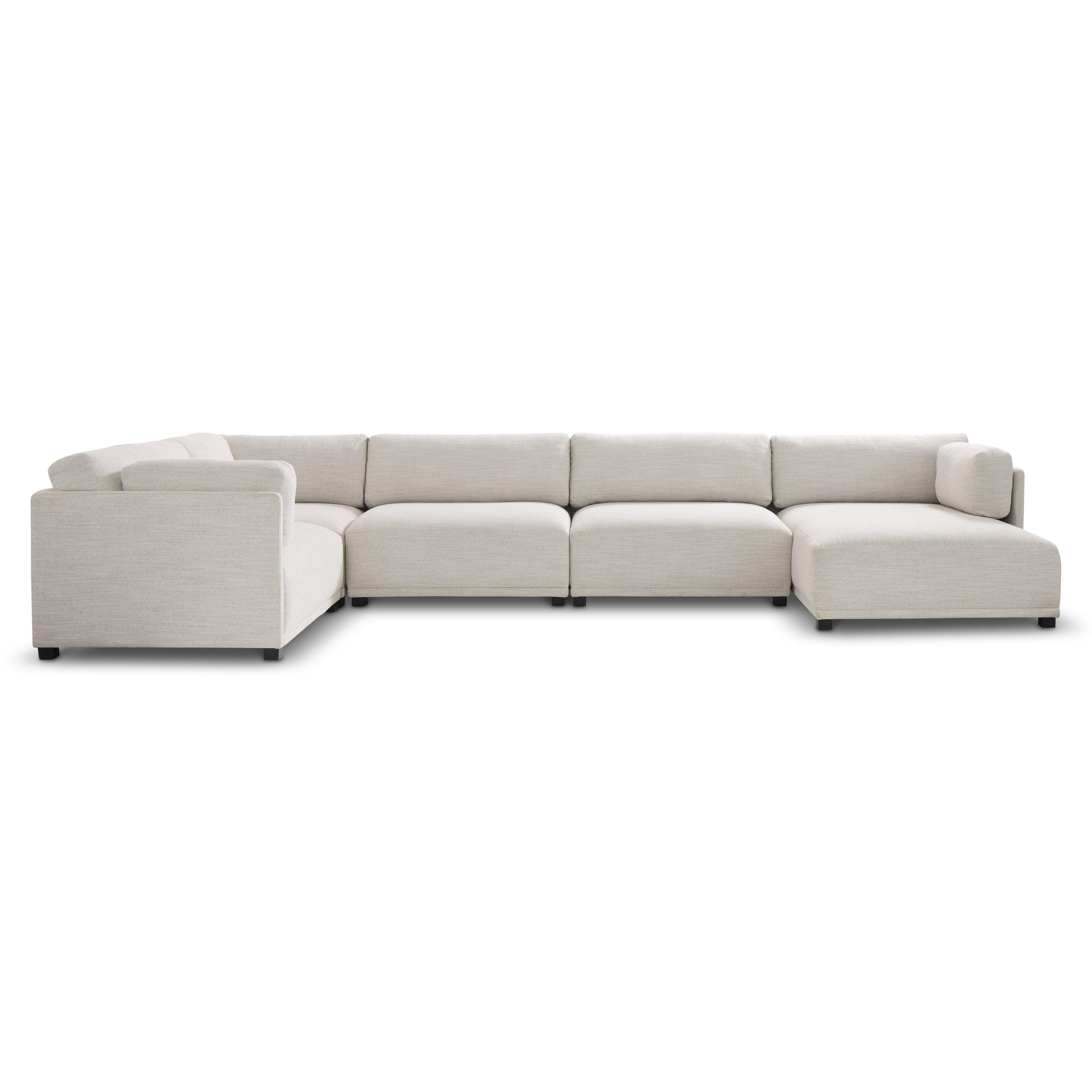 Parker 5-Piece Right Facing Fabric Sectional by Bernhardt