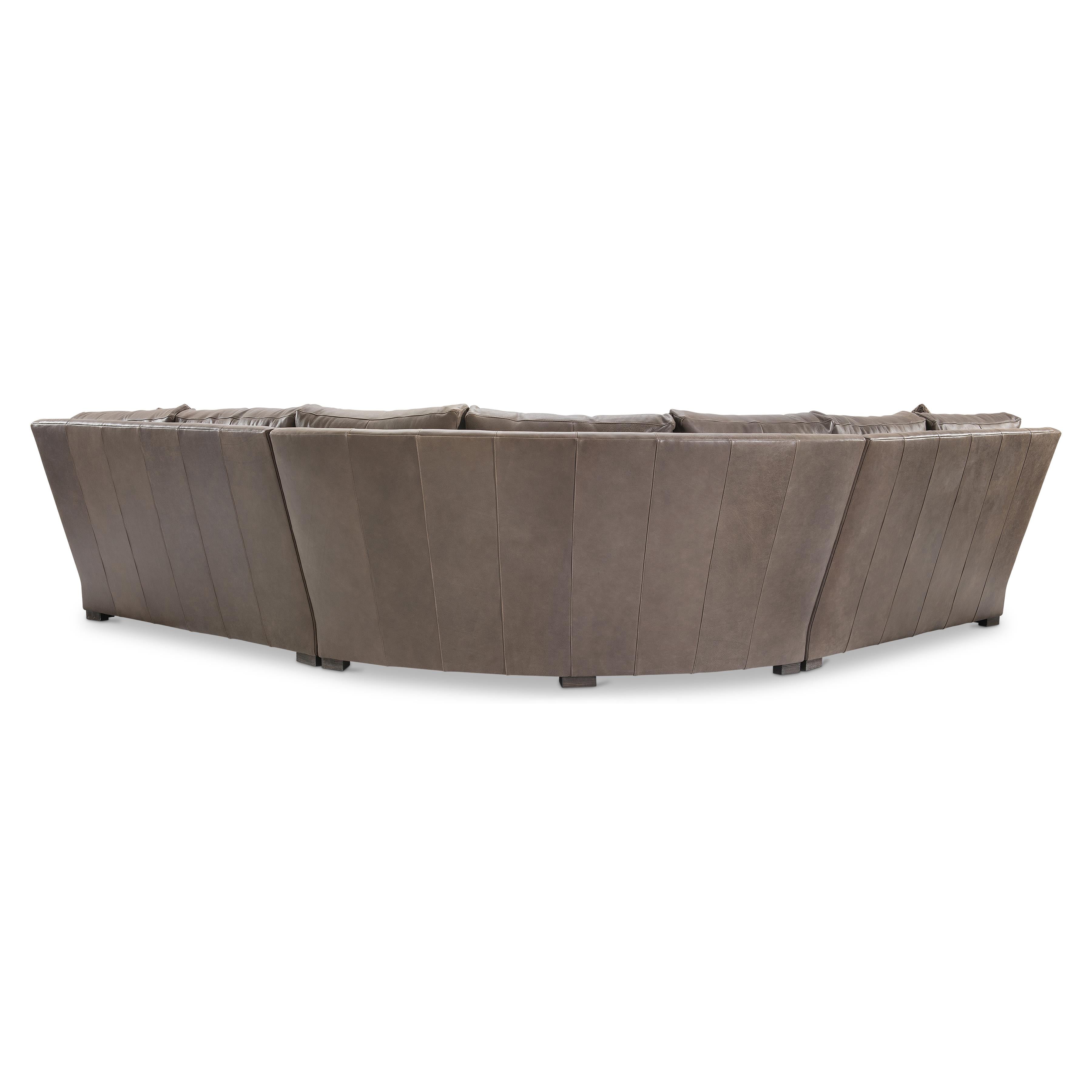 Keirnan 3-Piece Leather Sectional by Bernhardt