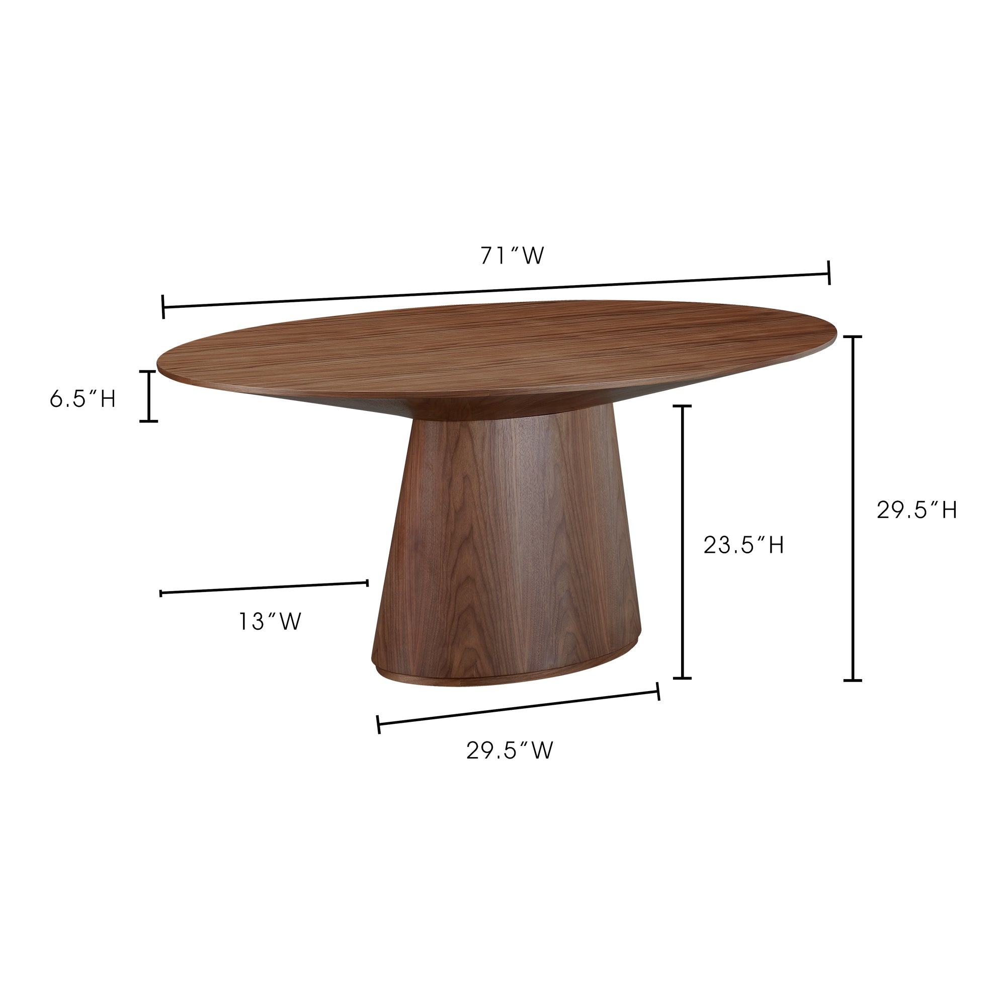 Otago Oval Dining Table Dining Tables Moe's Four Hands, Mid Century Modern Furniture, Old Bones Furniture Company, Old Bones Co, Modern Mid Century, Designer Furniture, Furniture Sale, Warehouse Furniture Sale, Otago Oval Dining Table Sale, https://www.oldbonesco.com/