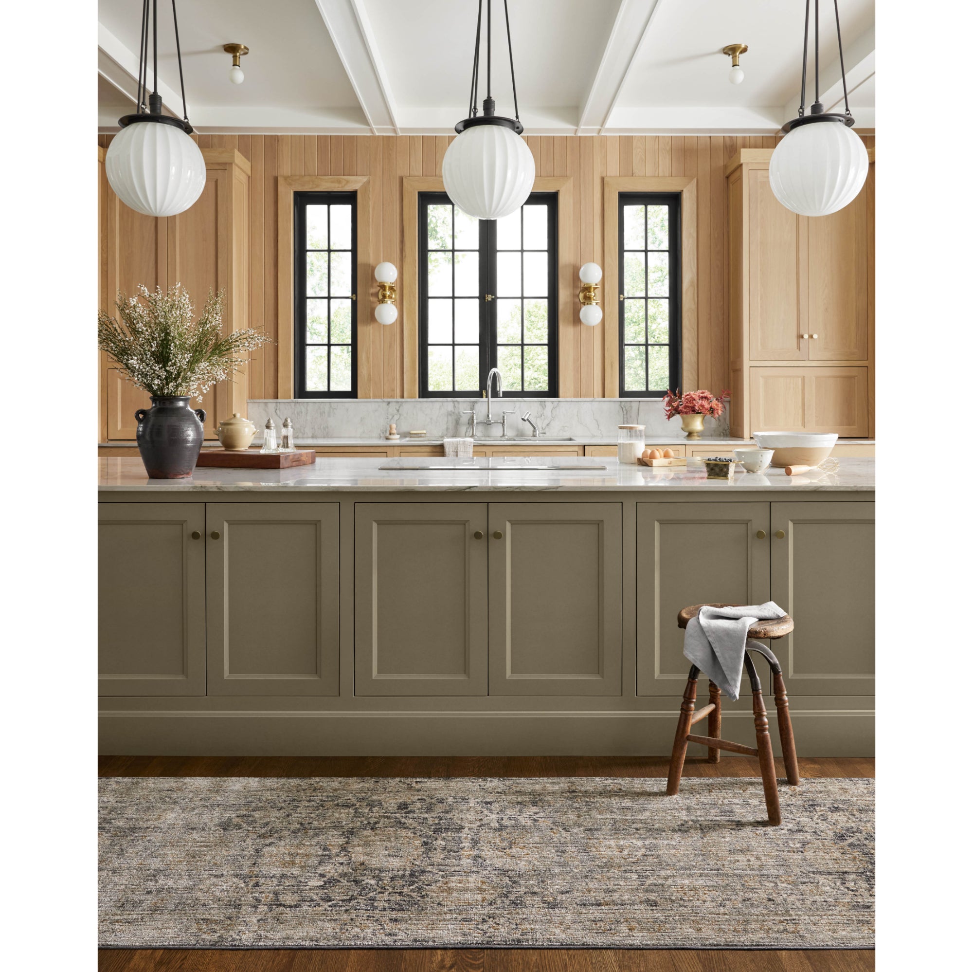 Jean Stoffer x Loloi Katherine Charcoal/Gold Rug