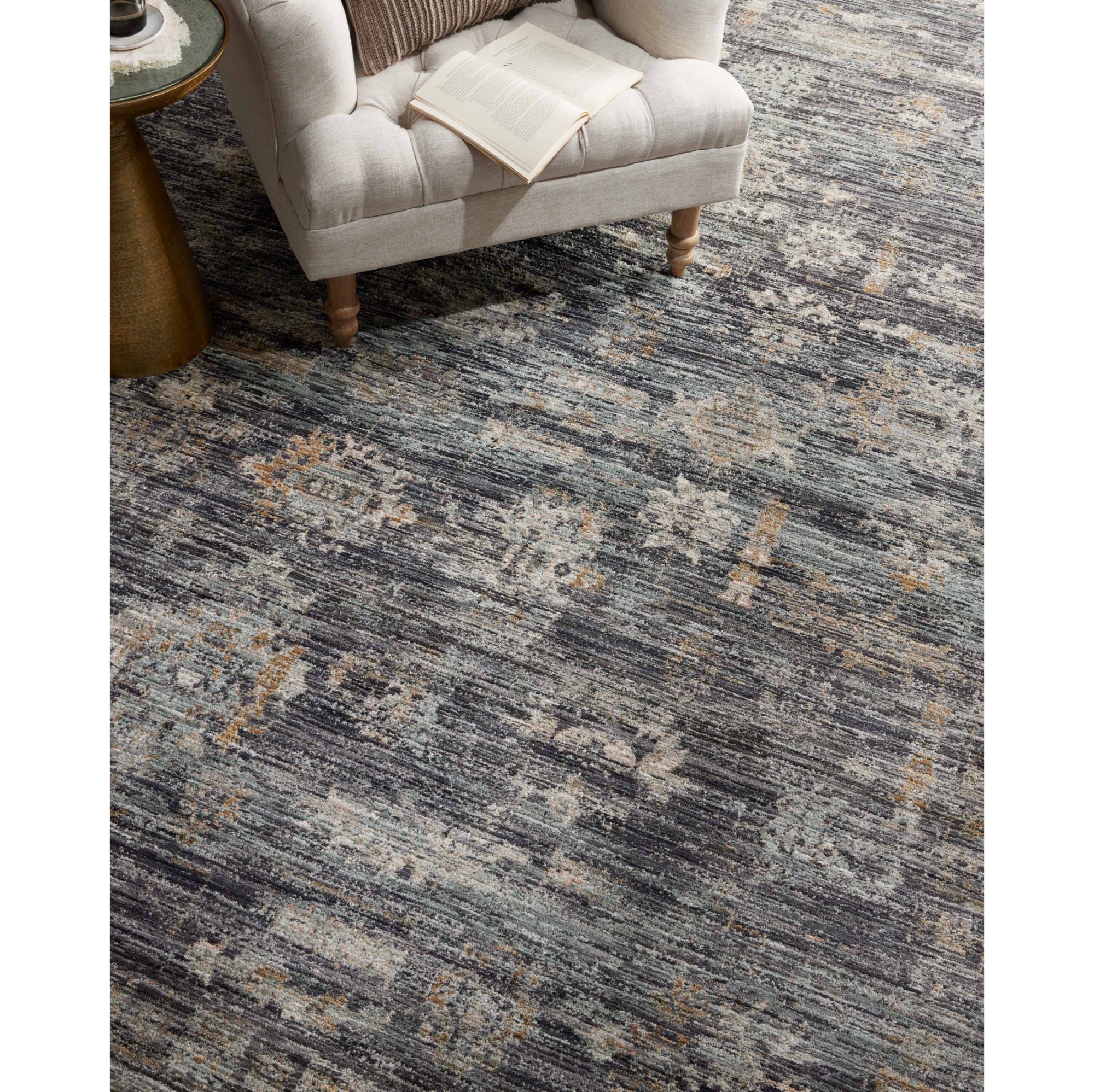 Jean Stoffer x Loloi Katherine Ink/Jade Rug