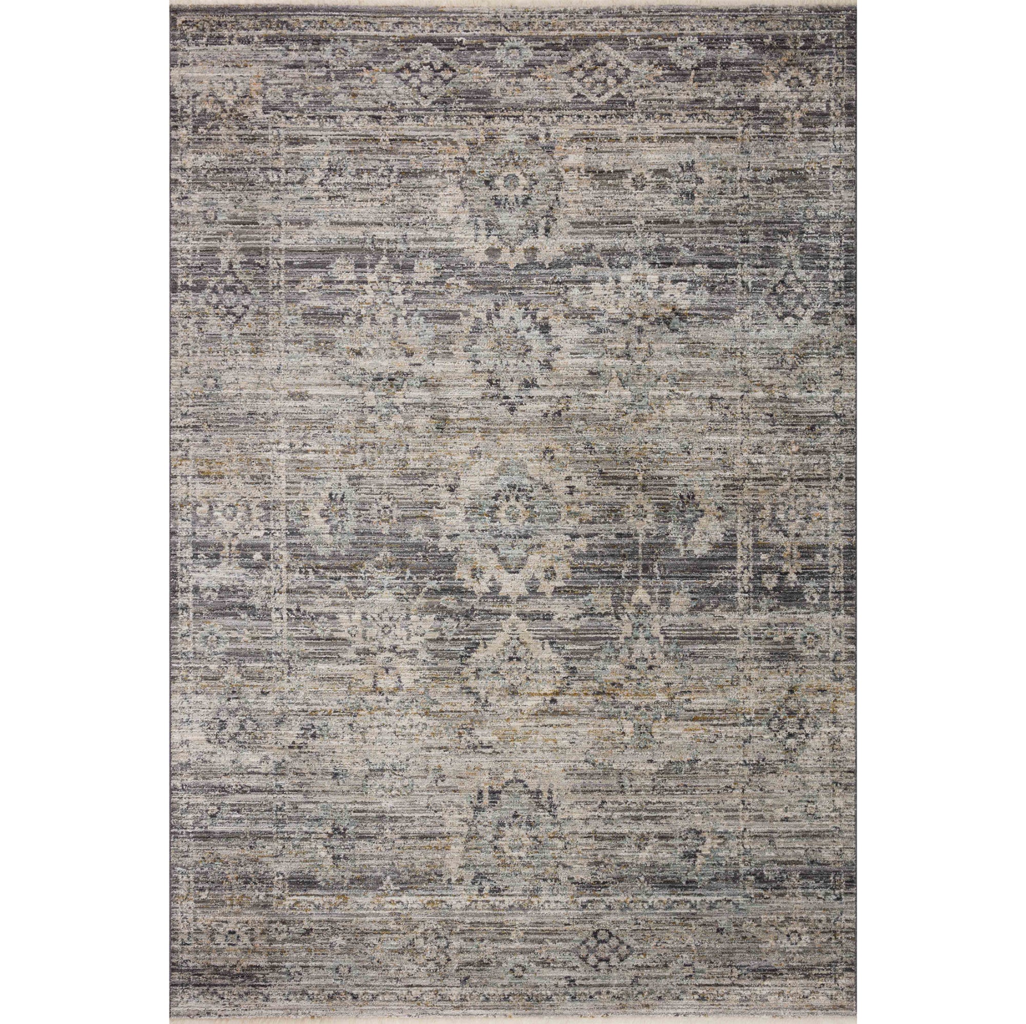 Jean Stoffer x Loloi Katherine Graphite/Jade Rug