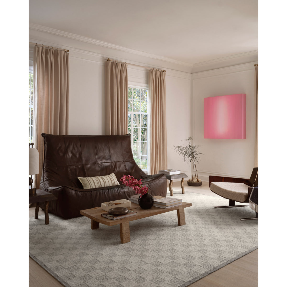 Brigette Romanek x Loloi Knox Ivory/Sky Rug