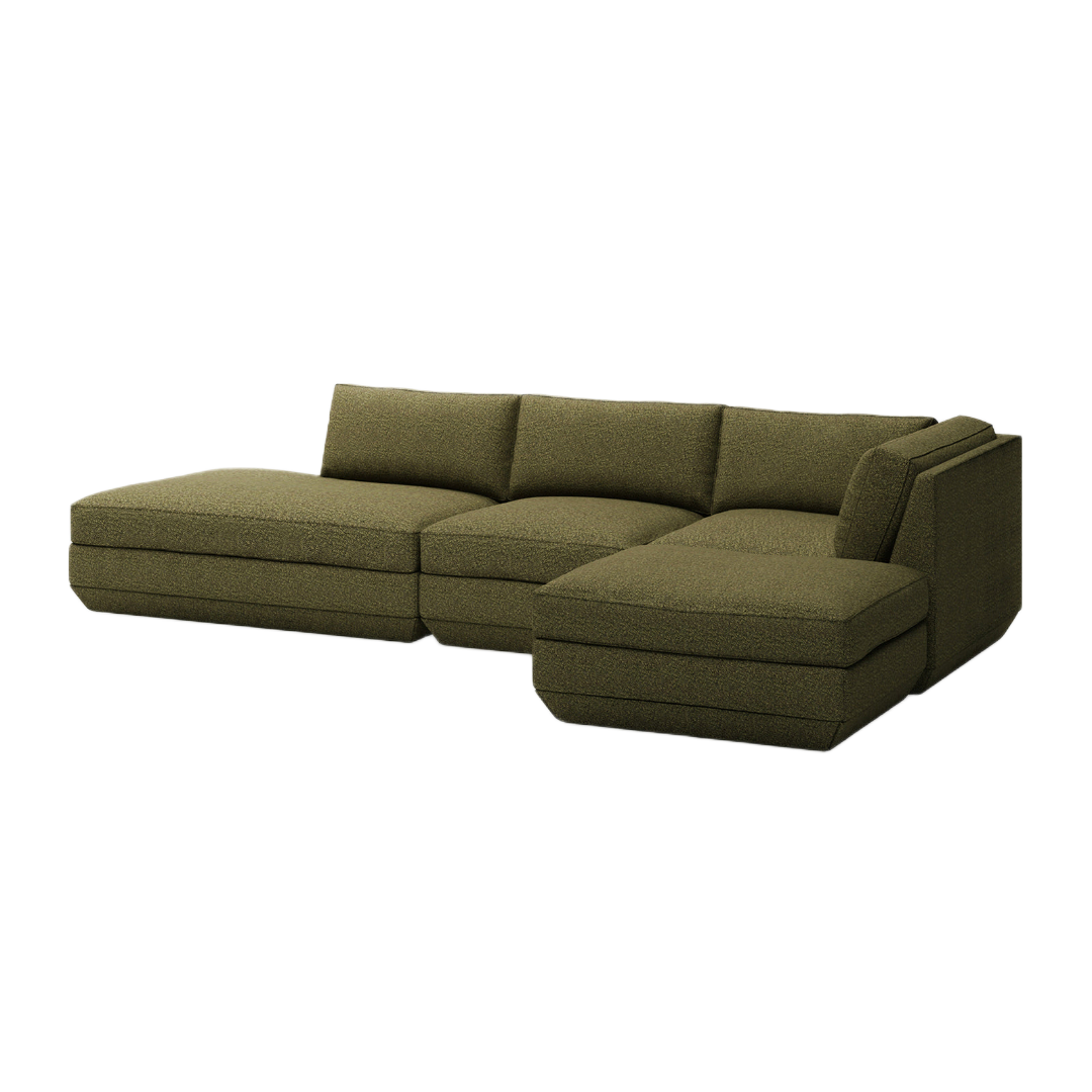 Podium Modular 4PC Lounge Sectional B - RF