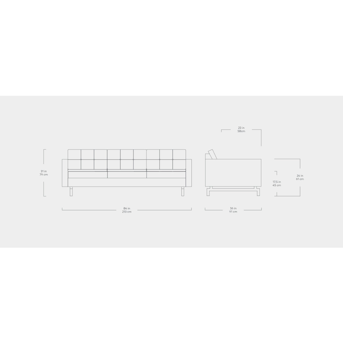 Jane 2 Sofa