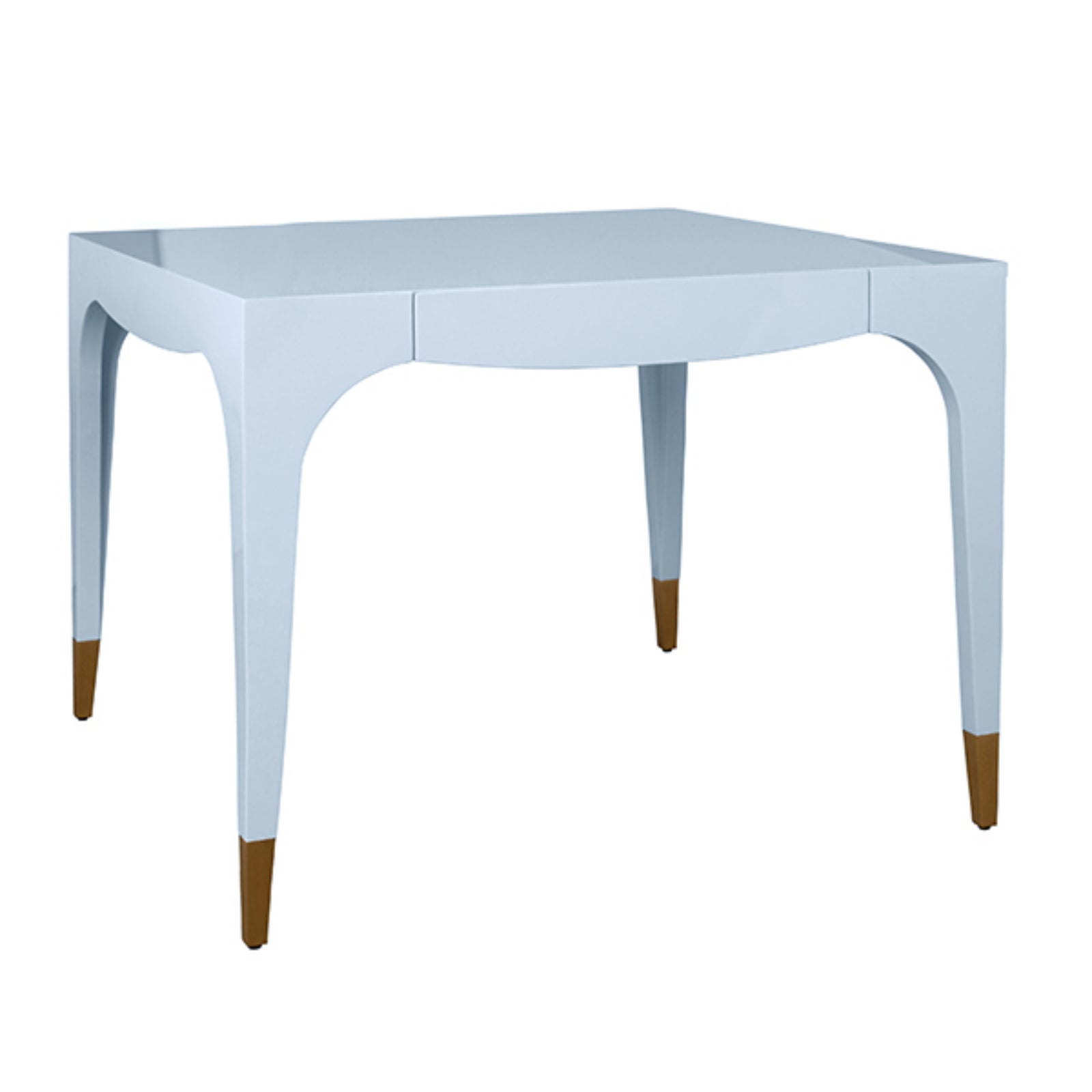 Lacey Square Tapered Leg Two Drawer Game Table