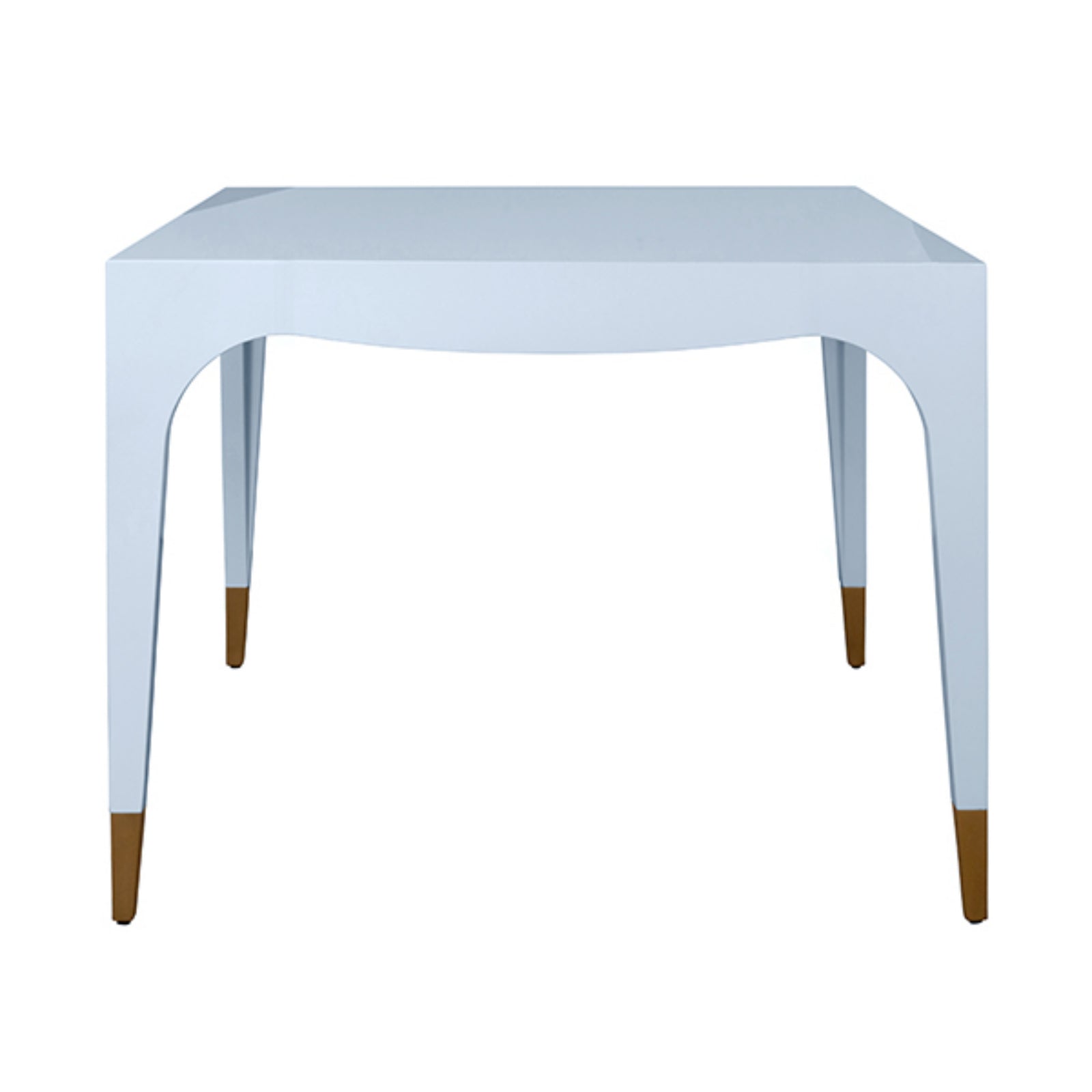 Lacey Square Tapered Leg Two Drawer Game Table