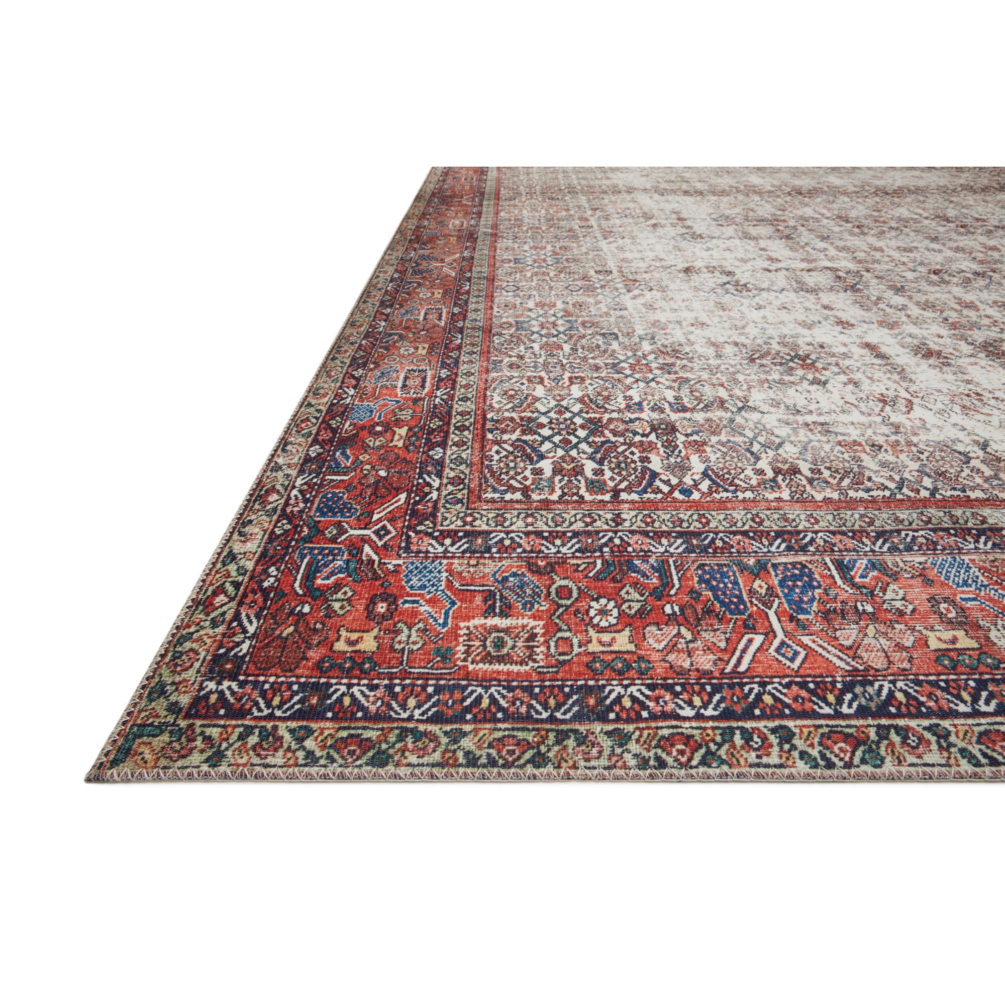 Loloi Layla Ivory/Brick Rug