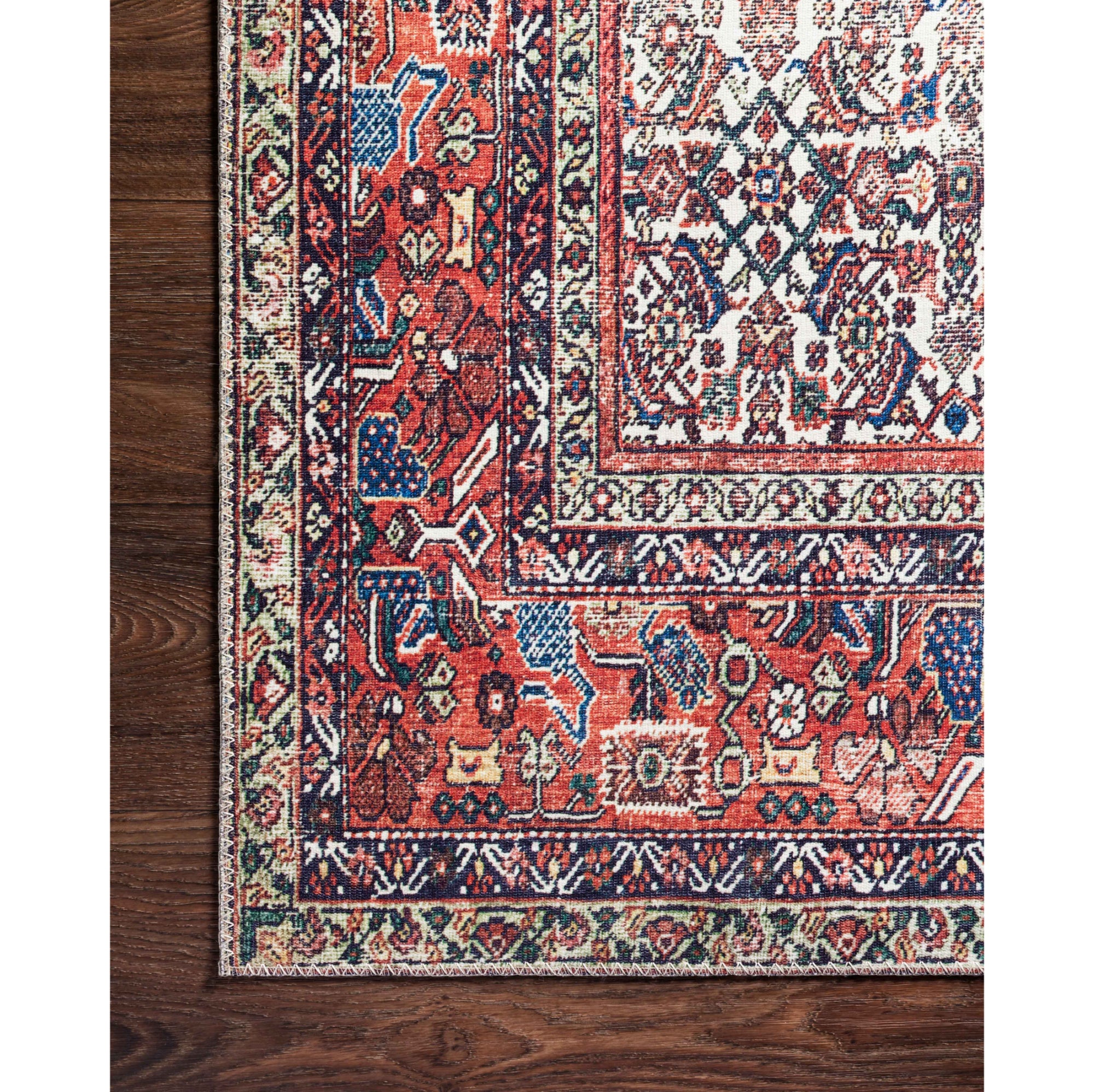 Loloi Layla Ivory/Brick Rug