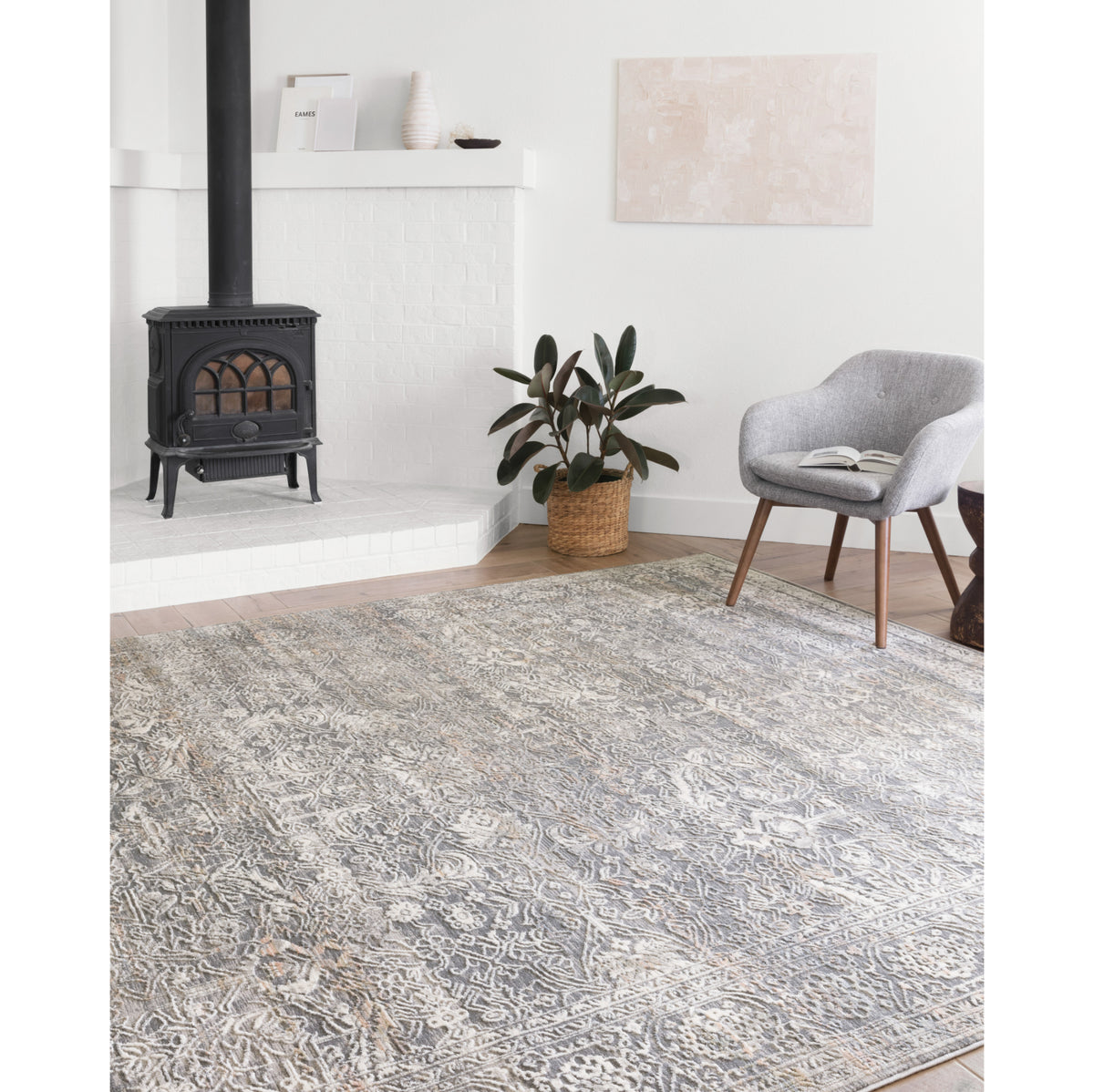 Loloi Lucia Steel/Ivory Rug