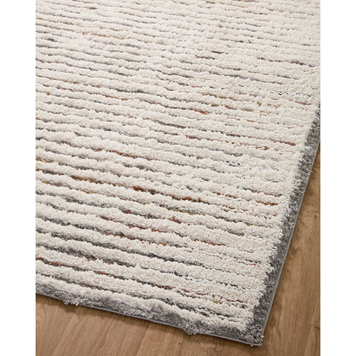 Loloi Levitt Shag Ivory/Multi Rug by Loloi