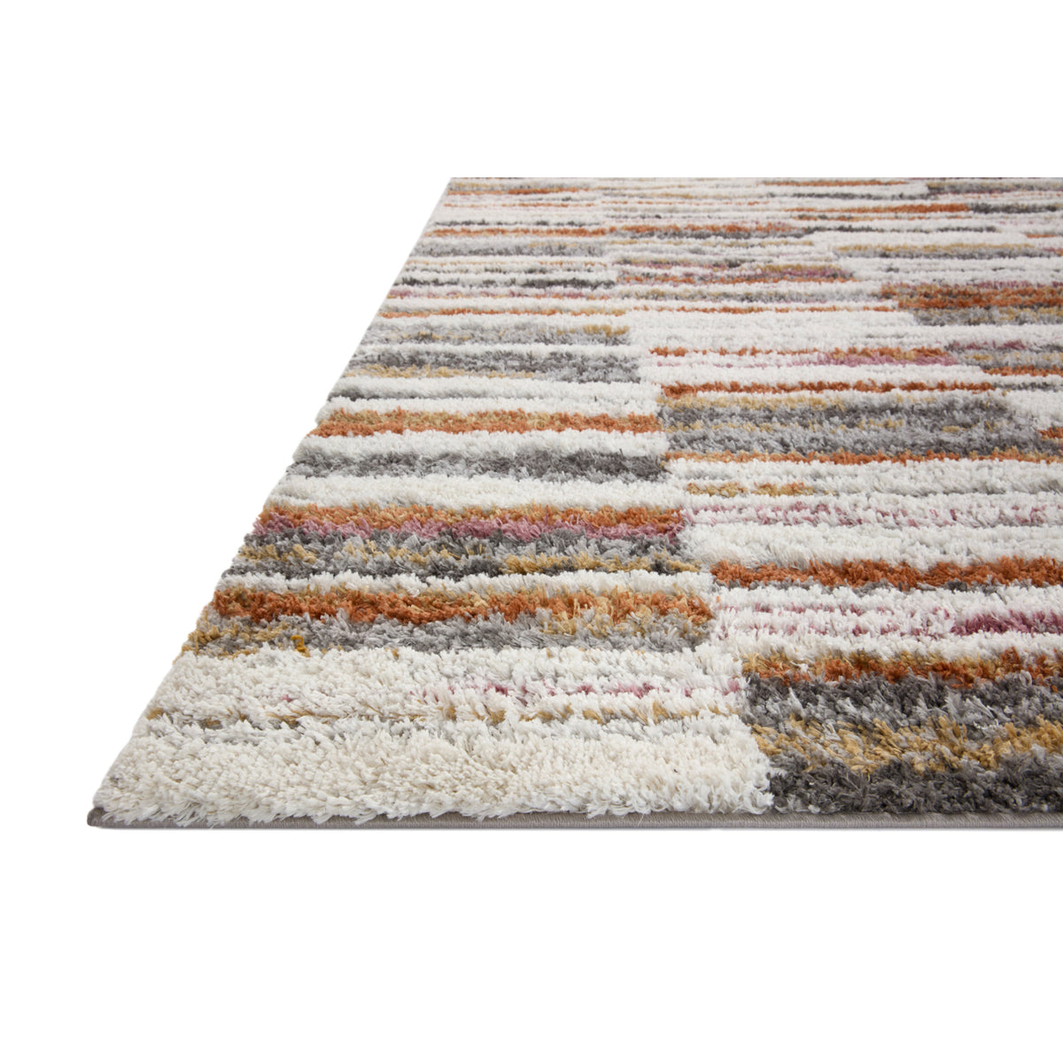 Loloi Levitt Shag Ivory/Sunset Rug by Loloi