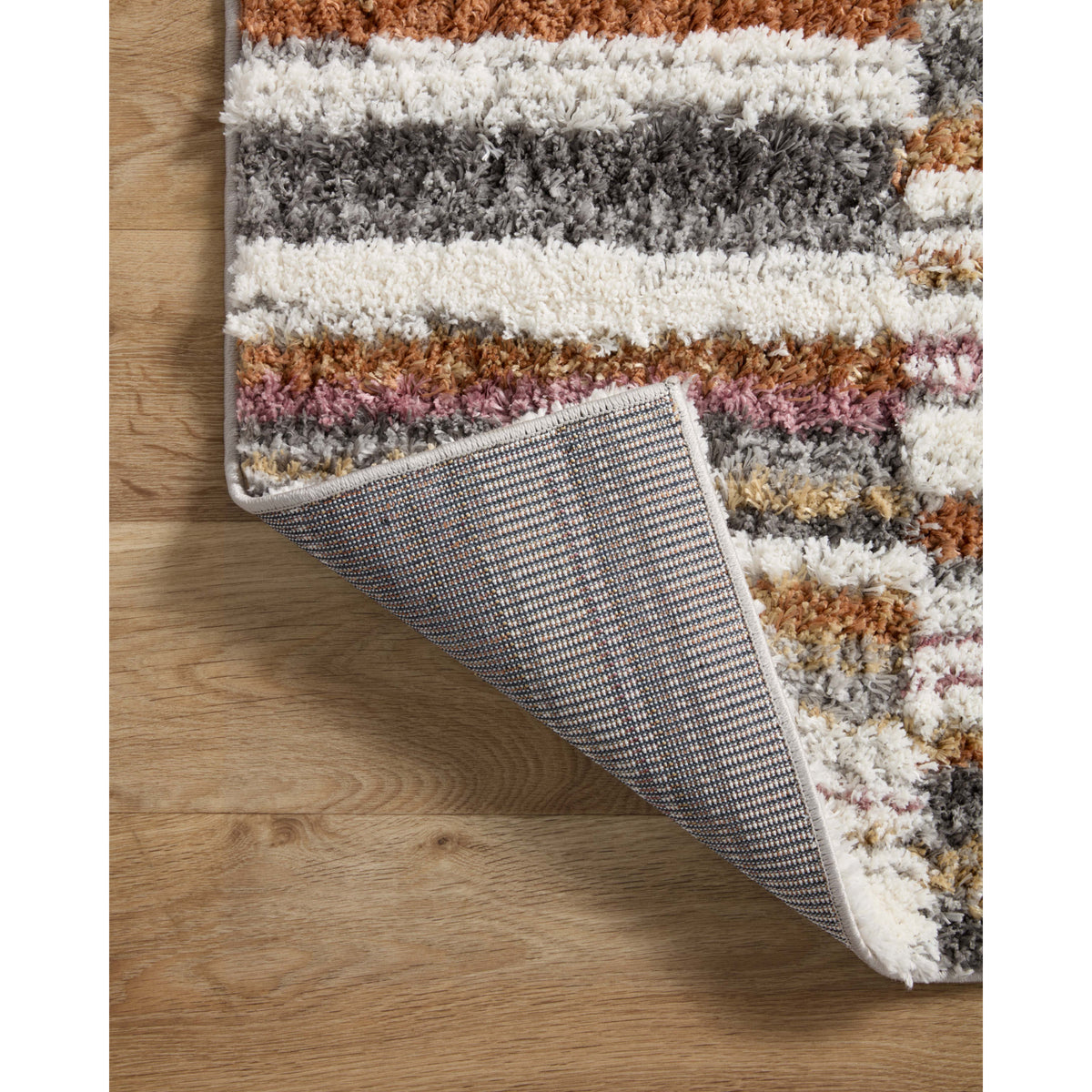 Loloi Levitt Shag Ivory/Sunset Rug by Loloi