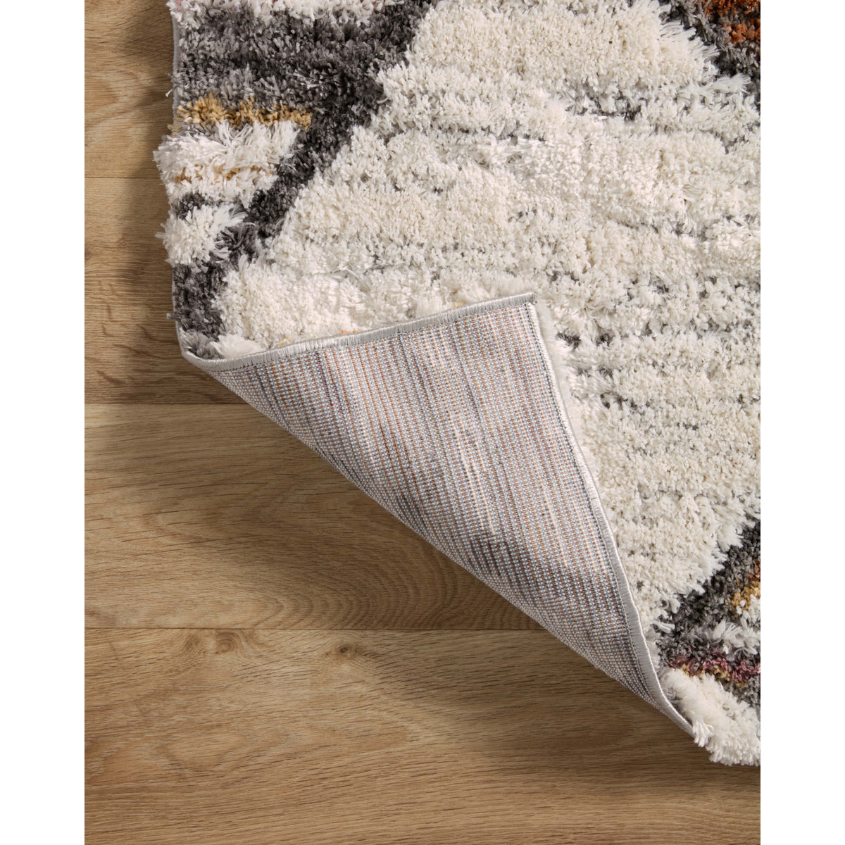 Loloi Levitt Shag Ivory/Fiesta Rug by Loloi