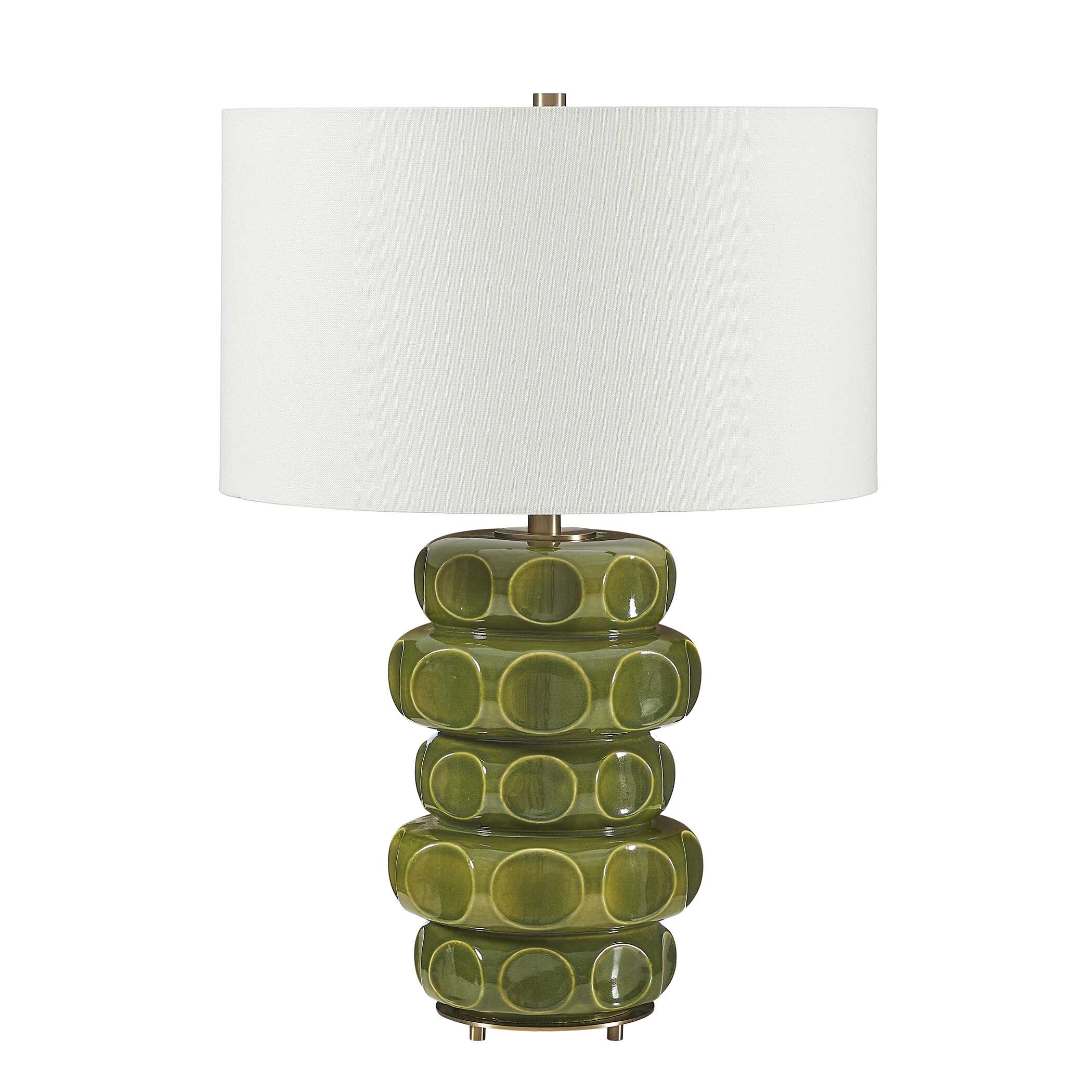 Uttermost Masau Moss Green Table Lamp