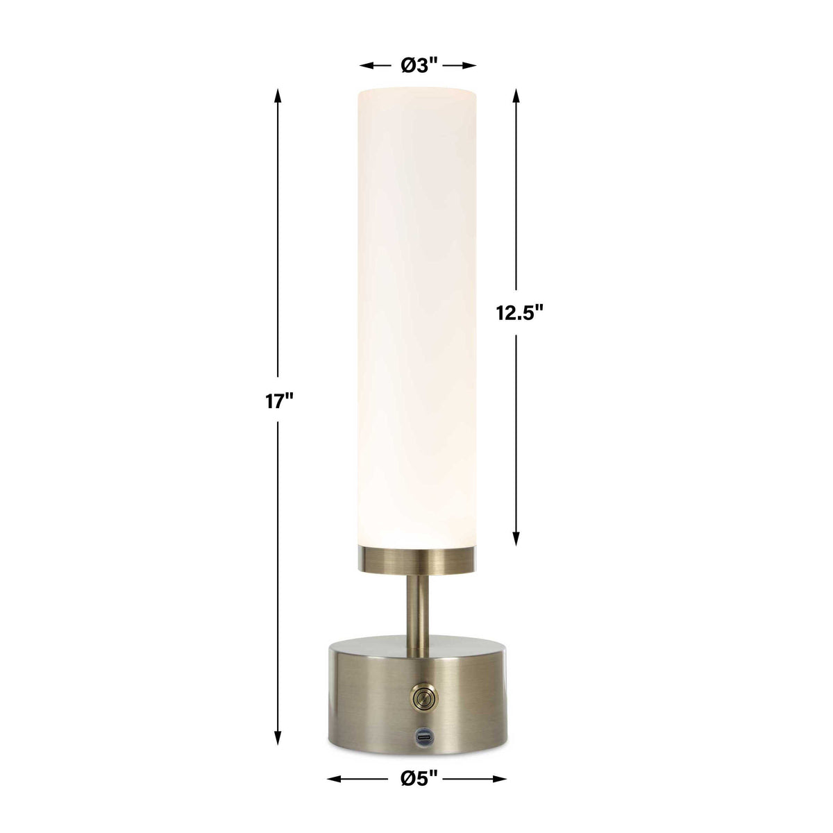 Uttermost Auden Rechargeable LED Accent Lamp