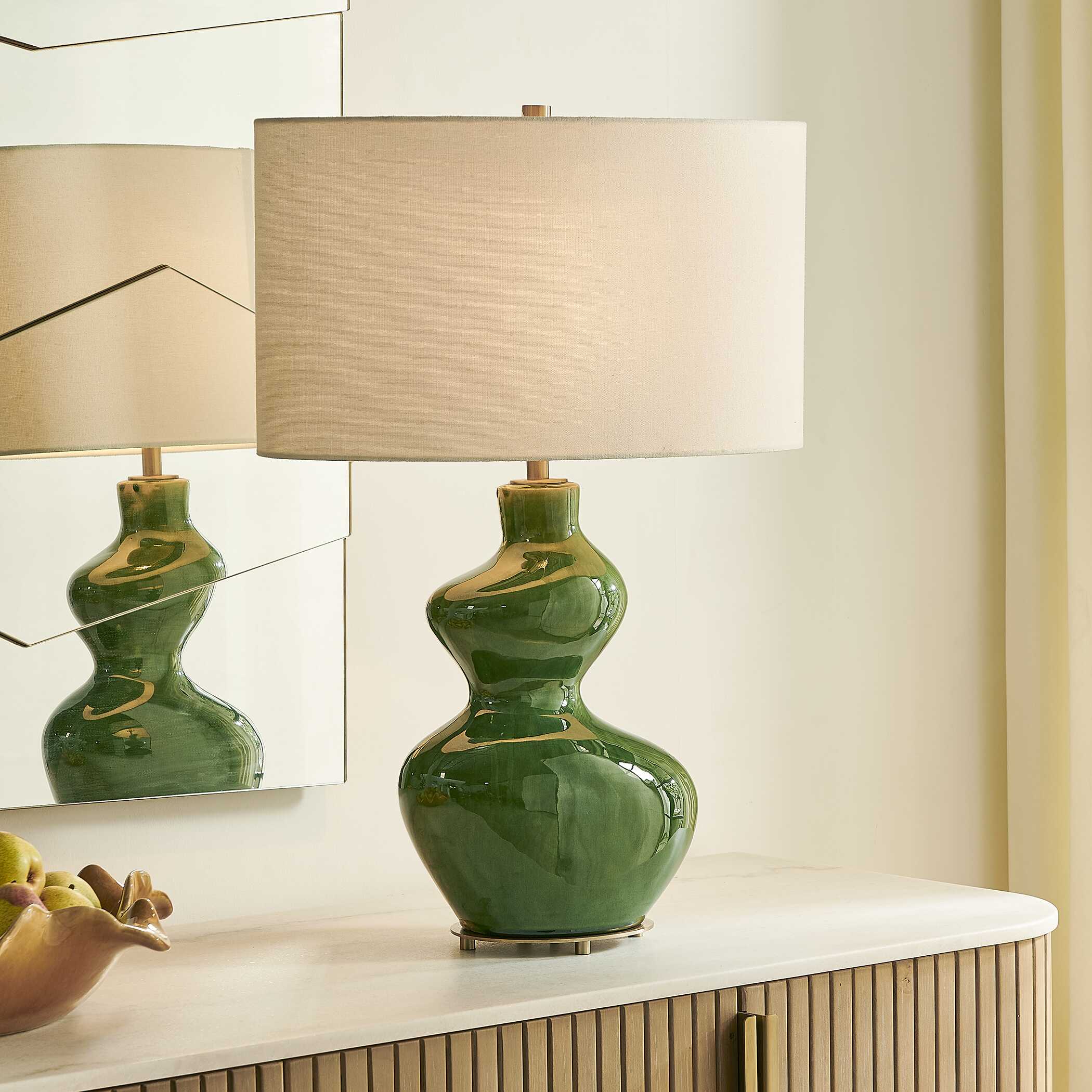 Uttermost Esall Dark Green Table Lamp