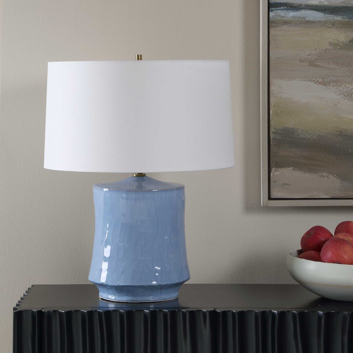Uttermost Kamara Powder Blue Table Lamp by Uttermost