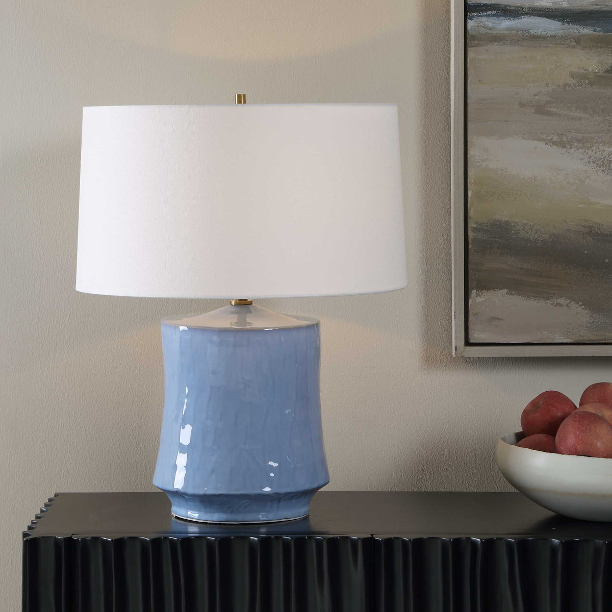 Uttermost Kamara Powder Blue Table Lamp by Uttermost