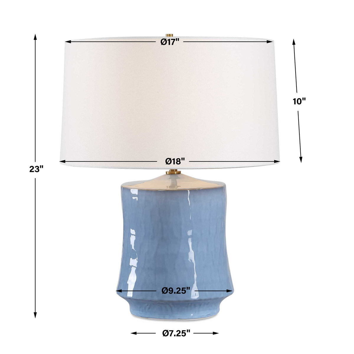 Uttermost Kamara Powder Blue Table Lamp by Uttermost