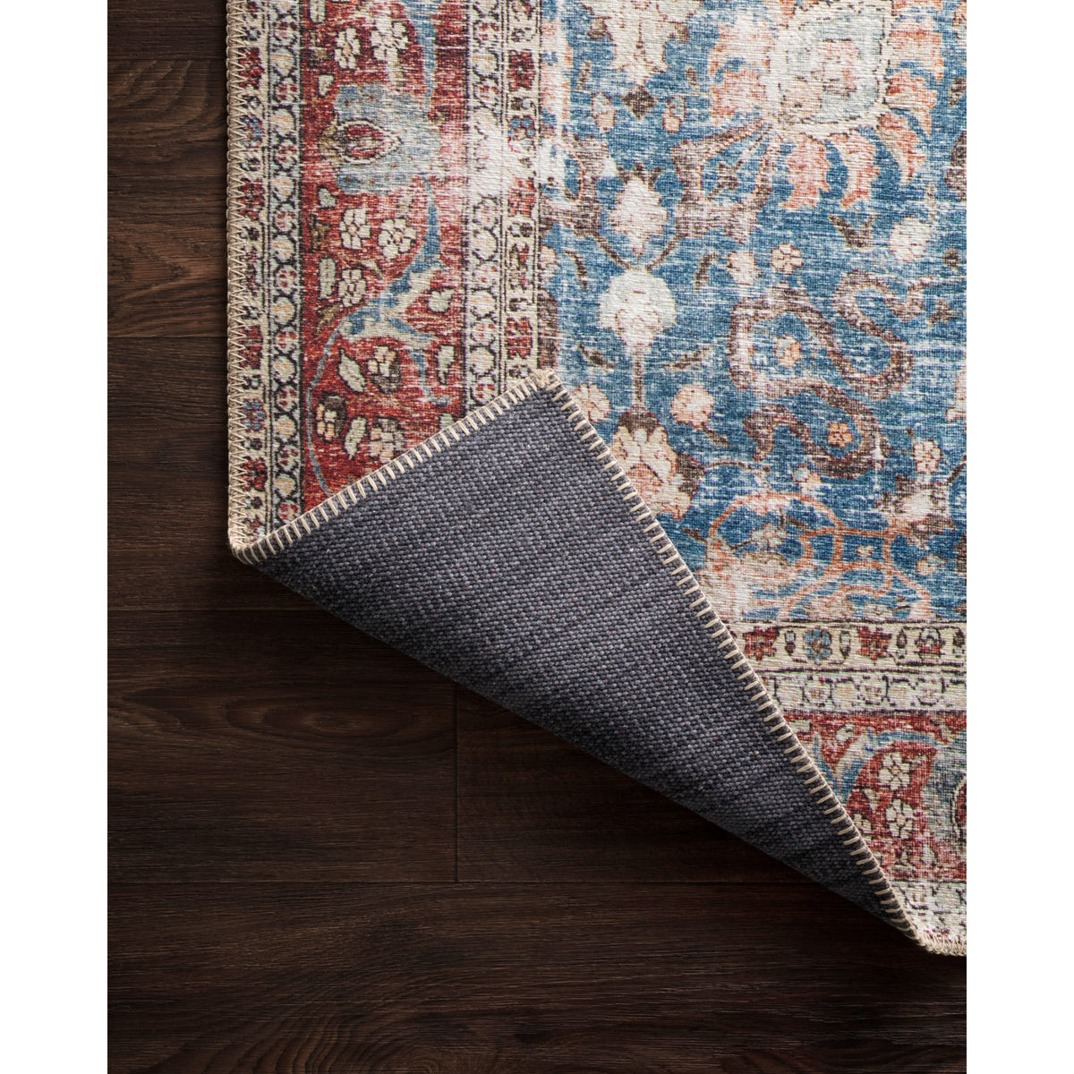 Loloi Loren Blue/Brick Rug by Loloi