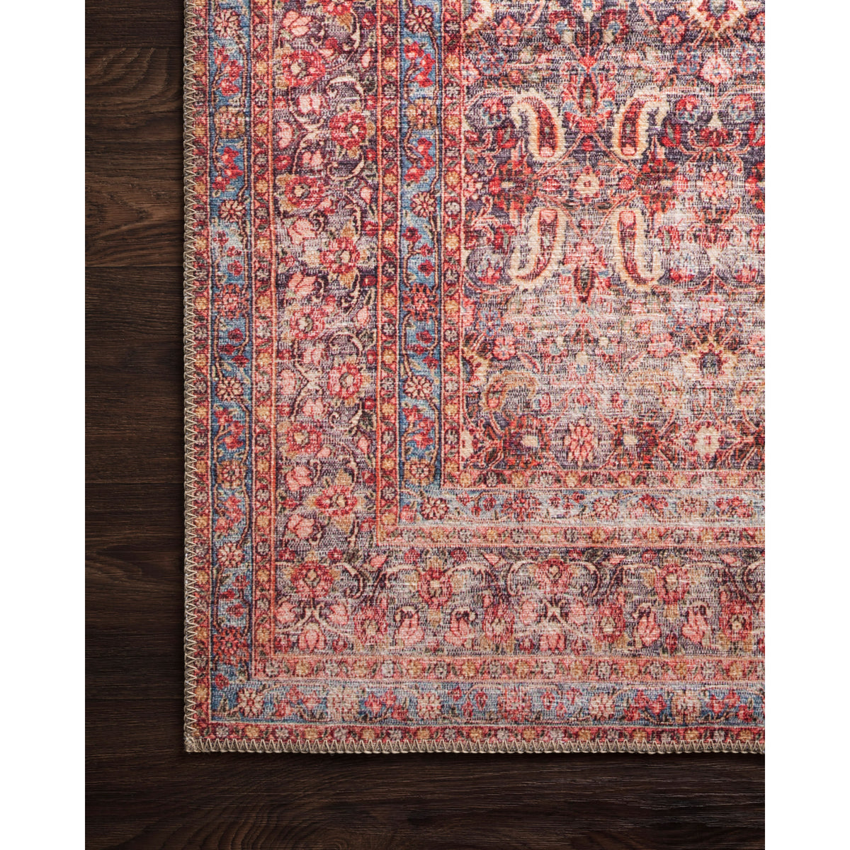 Loloi Loren Eggplant/Crimson Rug by Loloi