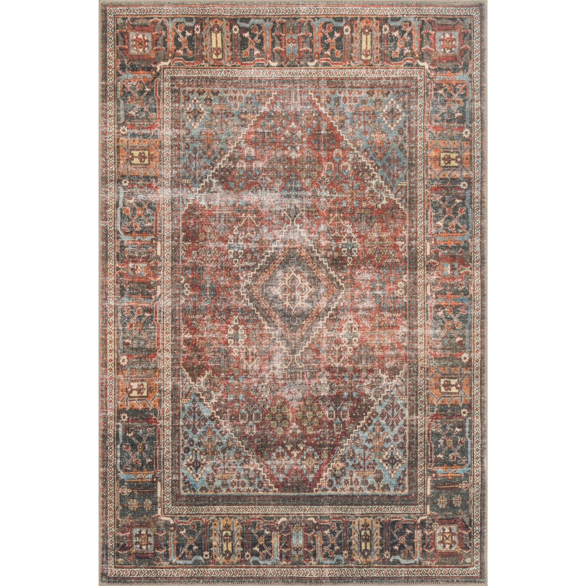 Loloi Loren Brick/Midnight Rug by Loloi
