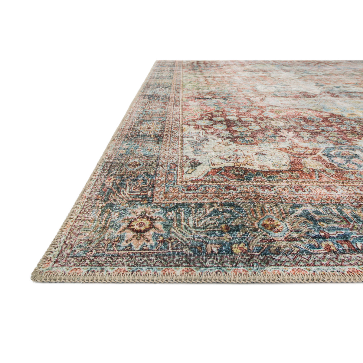 Loloi Loren Brick/Multi Rug by Loloi