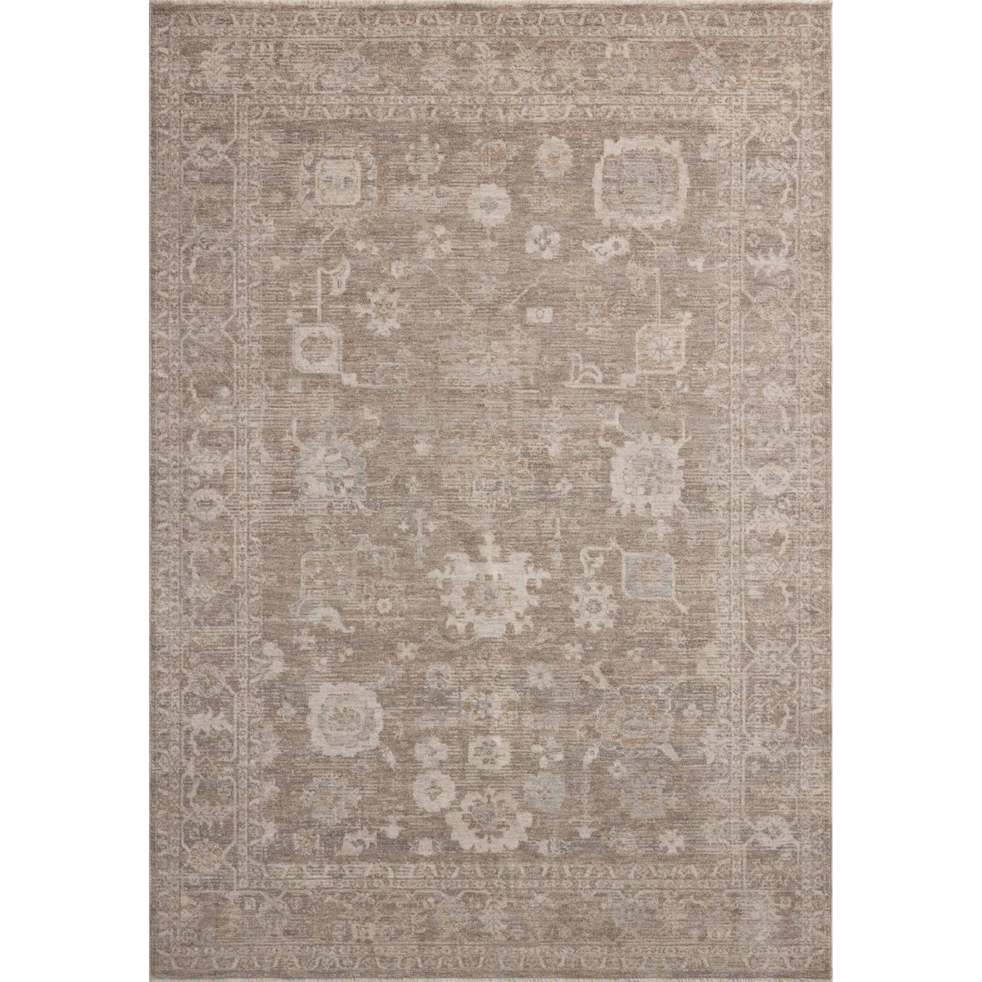 Chris Loves Julia x Loloi Louisa Taupe/Ivory Rug