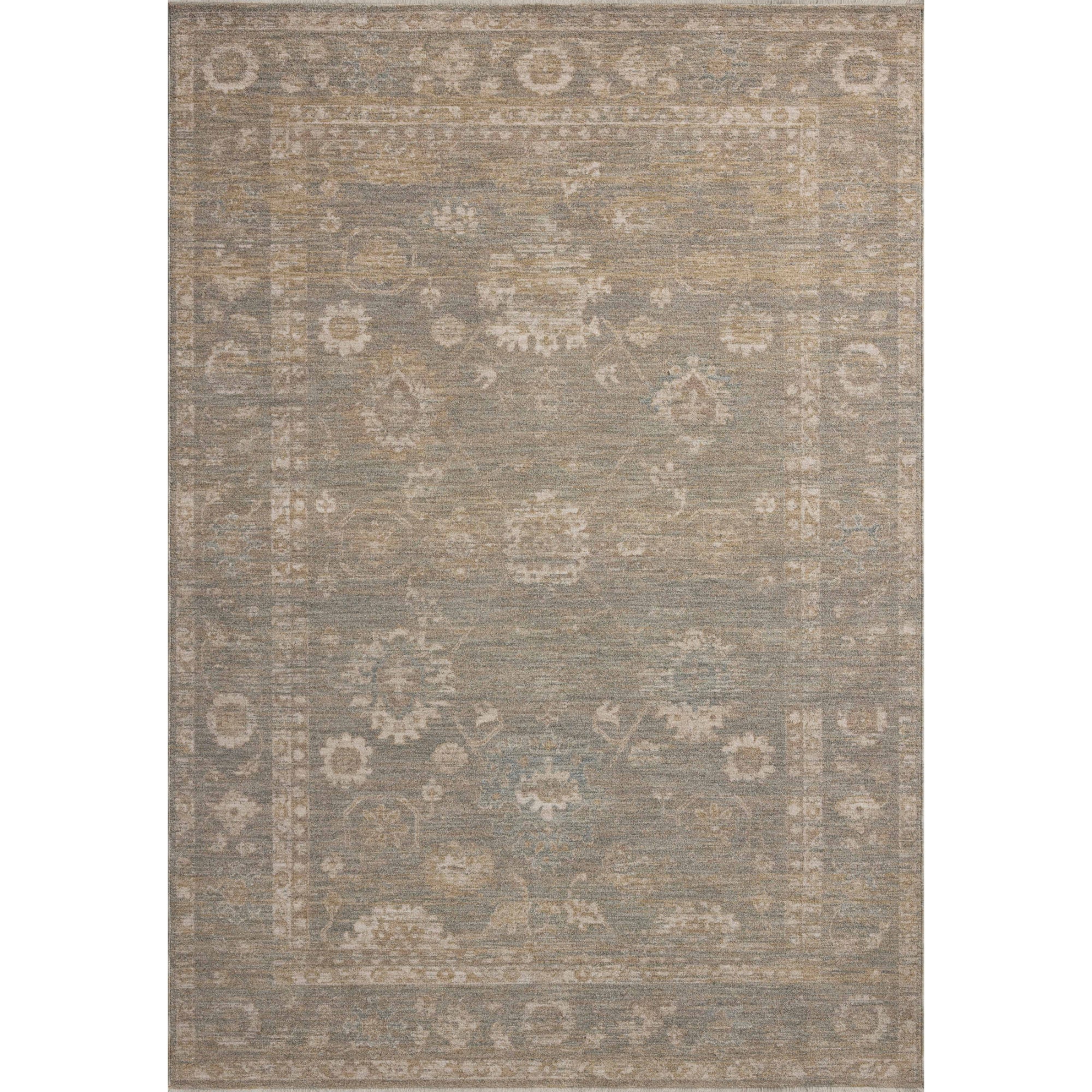 Chris Loves Julia x Loloi Louisa Lagoon/Ivory Rug