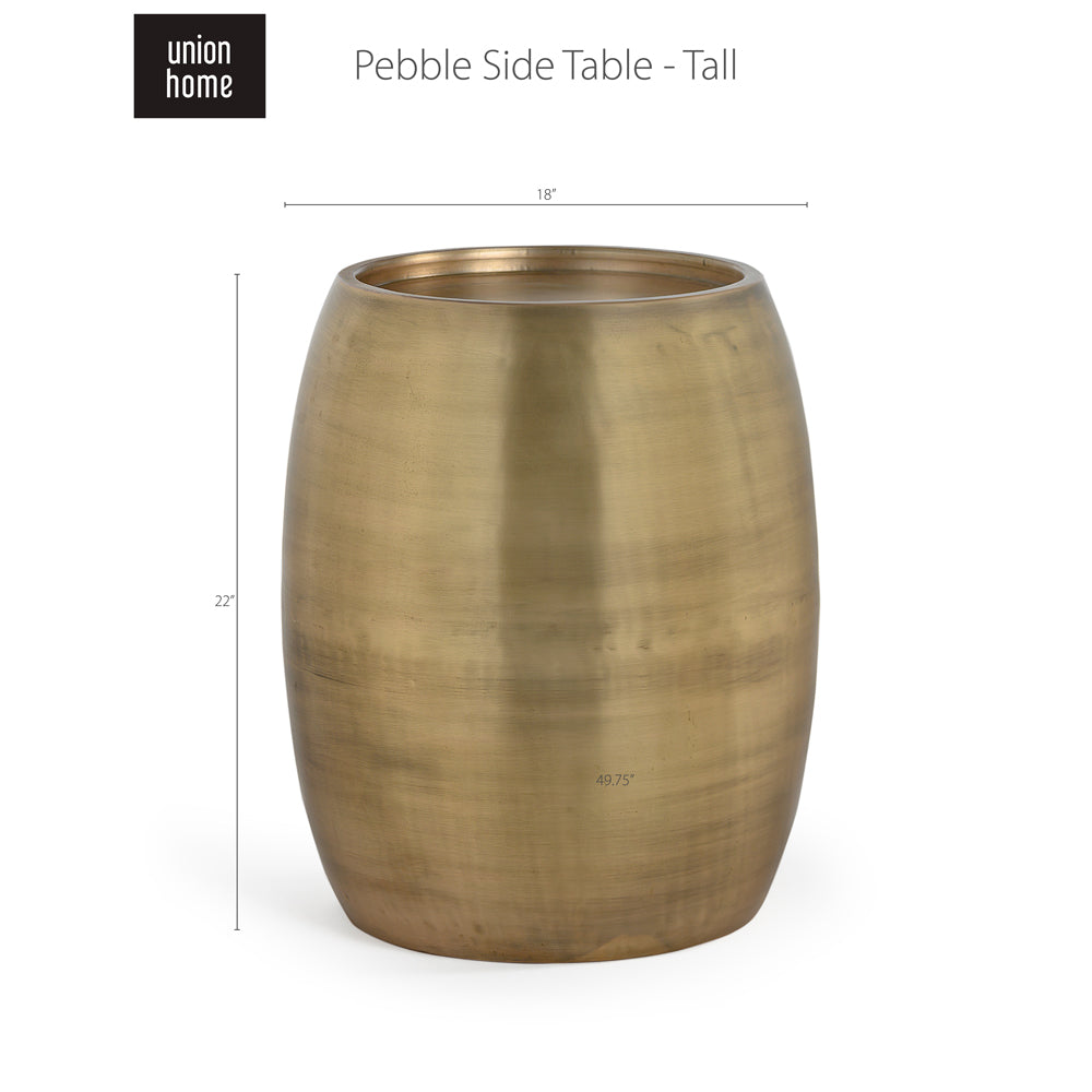 Pebble Antique Brass Side Table - Tall Side & End Tables Union Home , Black Friday Sale Union Home Furniture Sale, Old Bones Co, Mid Century Furniture Sale, Four Hands Furniture, Black Friday Sale Pebble Antique Brass Side Table - Tall,Gus Sale, Perigold Pebble Antique Brass Side Table - Tall Side & End Tables Black Friday Sale , Perigold Sale Pebble Antique Brass Side Table - Tall,Pebble Antique Brass Side Table - Tall Lulu and Georgia, Burke Decor Sale Pebble Antique Brass Side Table - Tall, www.oldbonesc