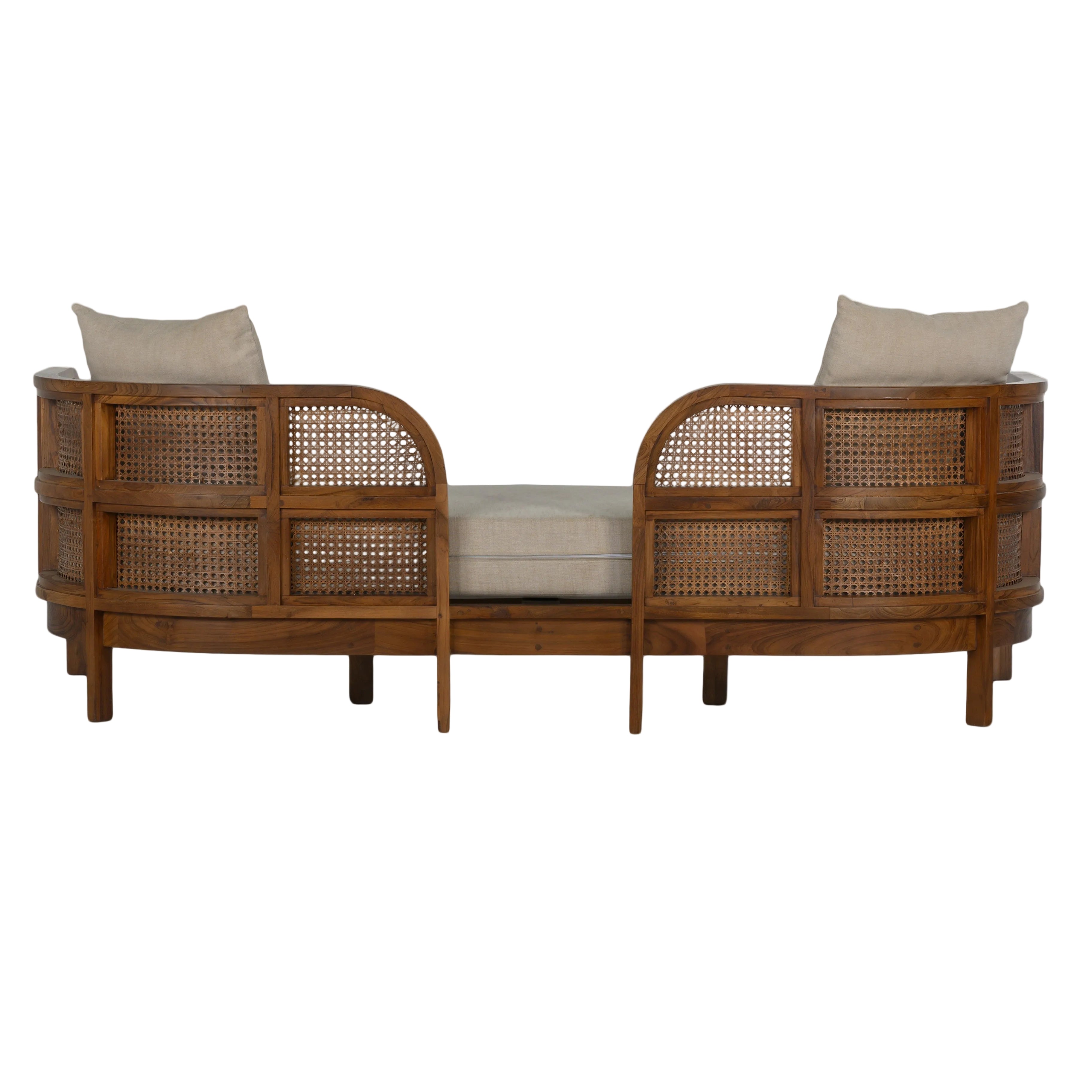 Nest Cane Recycled Teak Daybed