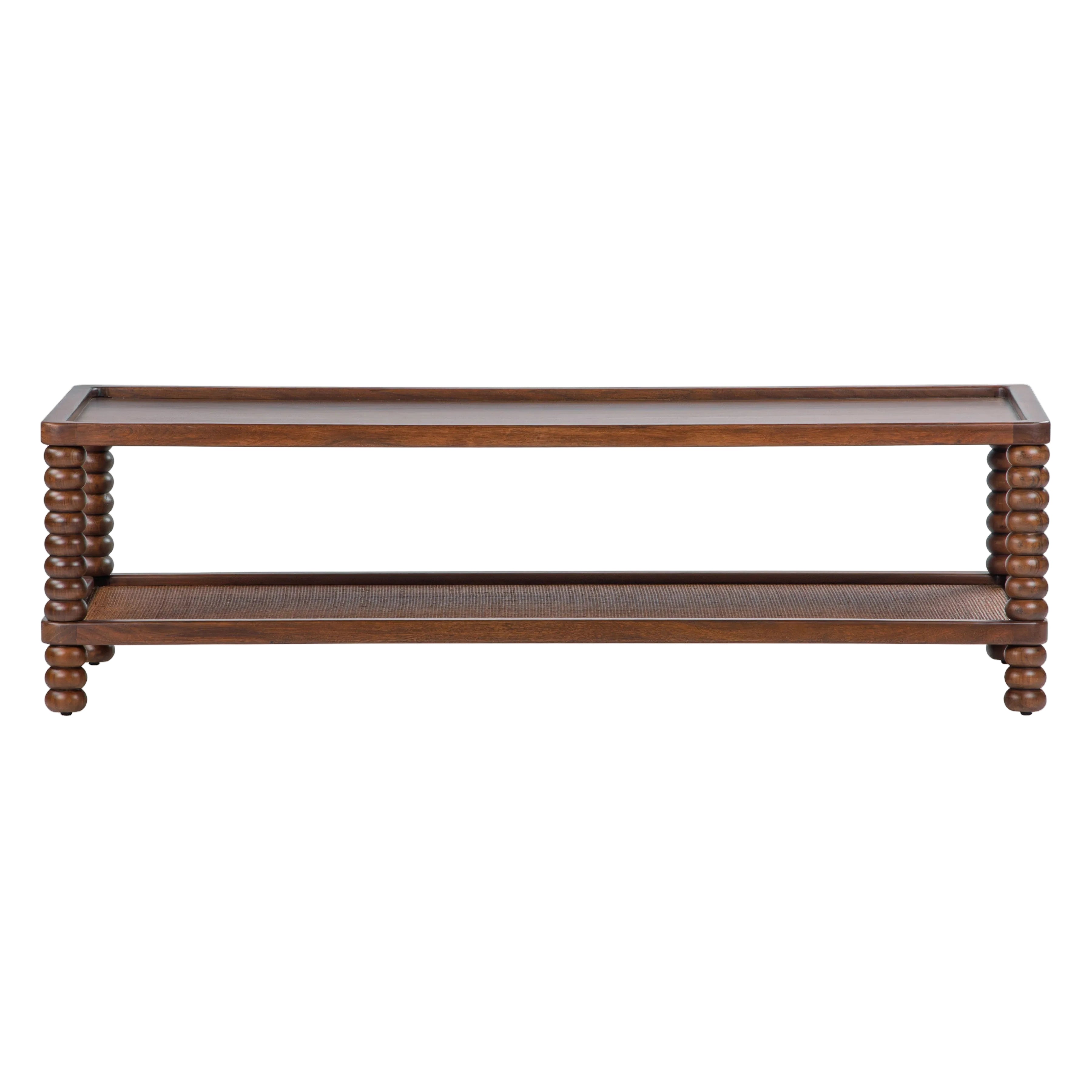 Twist Cane Solid Wood Coffee Table