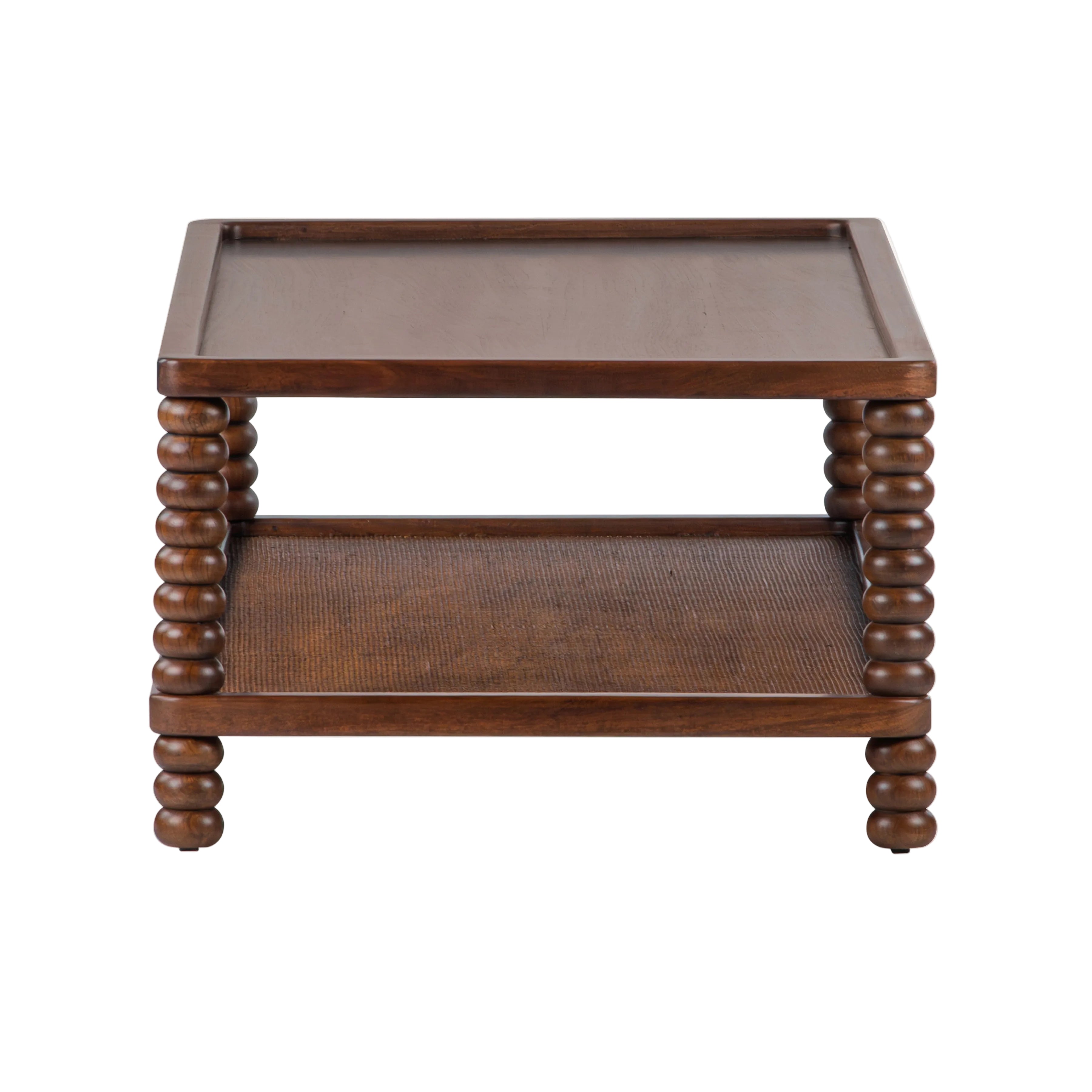 Twist Cane Solid Wood Coffee Table