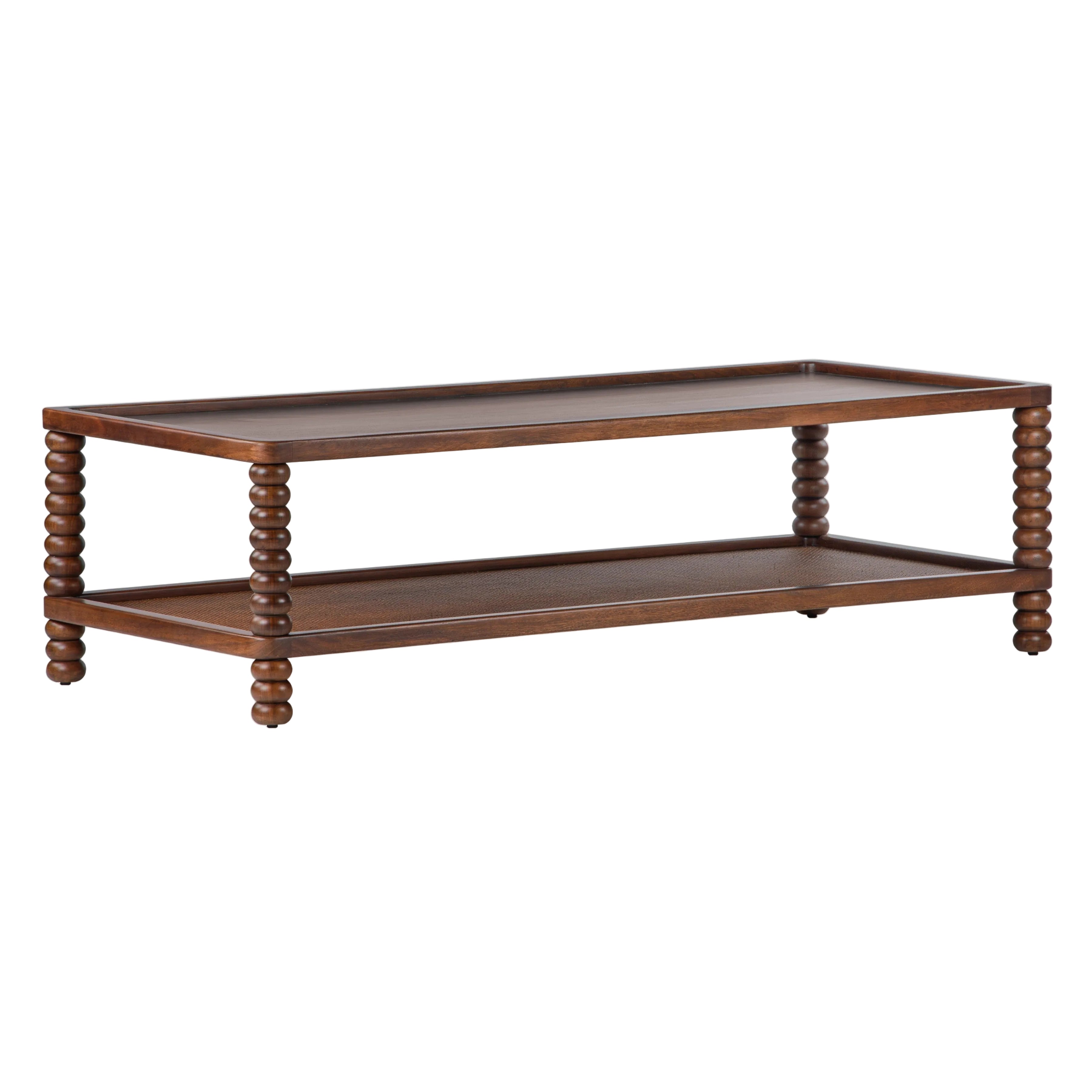 Twist Cane Solid Wood Coffee Table