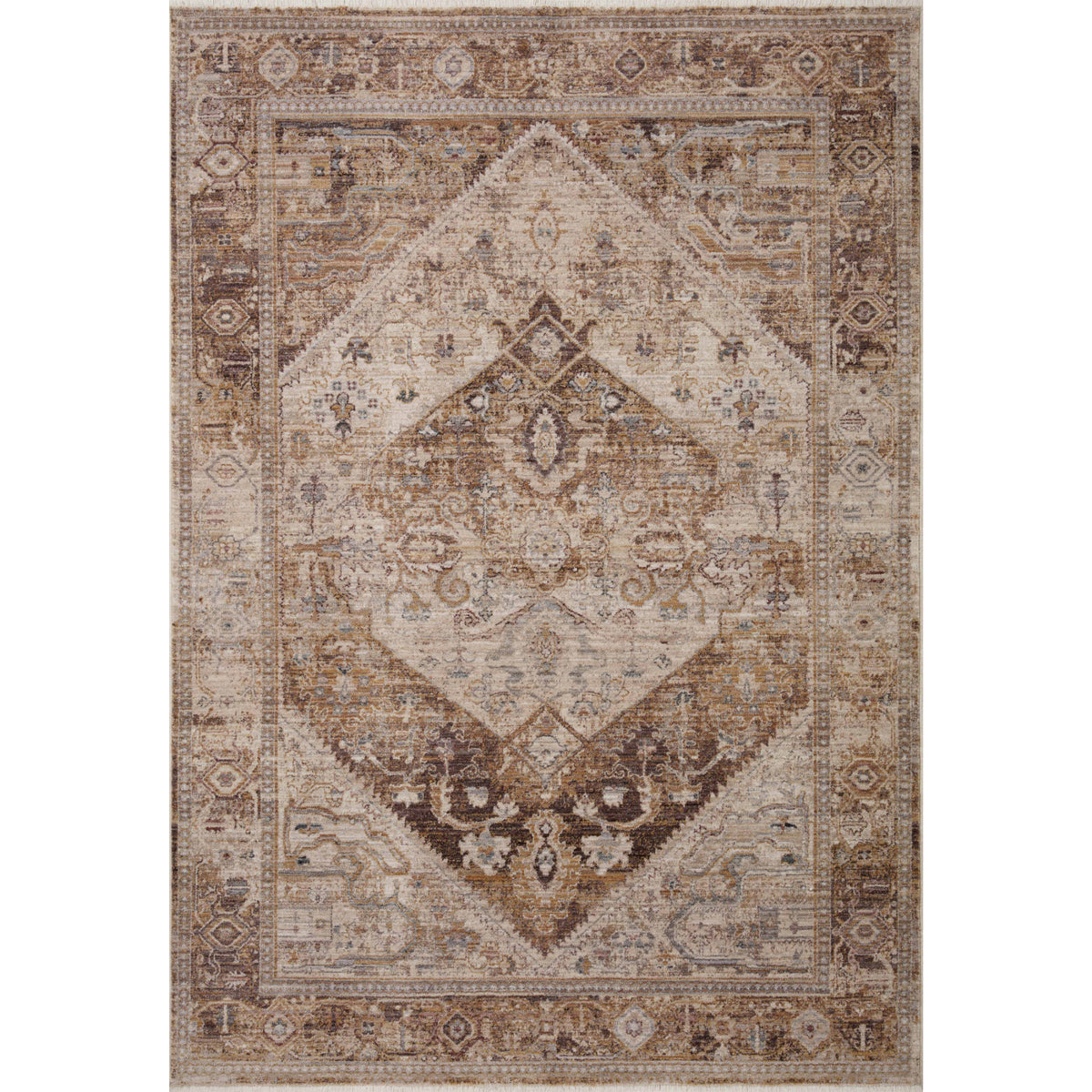 Loloi Lyra Natural/Mocha Rug by Loloi