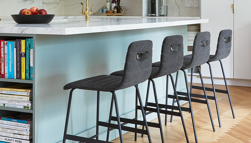 Lecture Counter Stool Upholstered Chair Gus* Four Hands, Mid Century Modern Furniture, Old Bones Furniture Company, Old Bones Co, Modern Mid Century, Designer Furniture, https://www.oldbonesco.com/