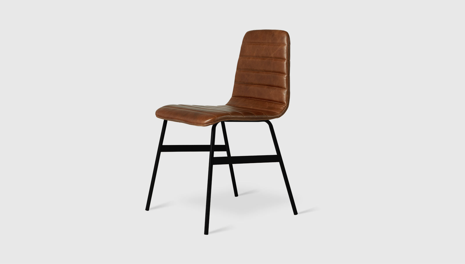 Lecture Dining Chair Upholstered Saddle Brown Leather / BlackDining Chair Gus* Saddle Brown Leather Black Four Hands, Mid Century Modern Furniture, Old Bones Furniture Company, Old Bones Co, Modern Mid Century, Designer Furniture, https://www.oldbonesco.com/