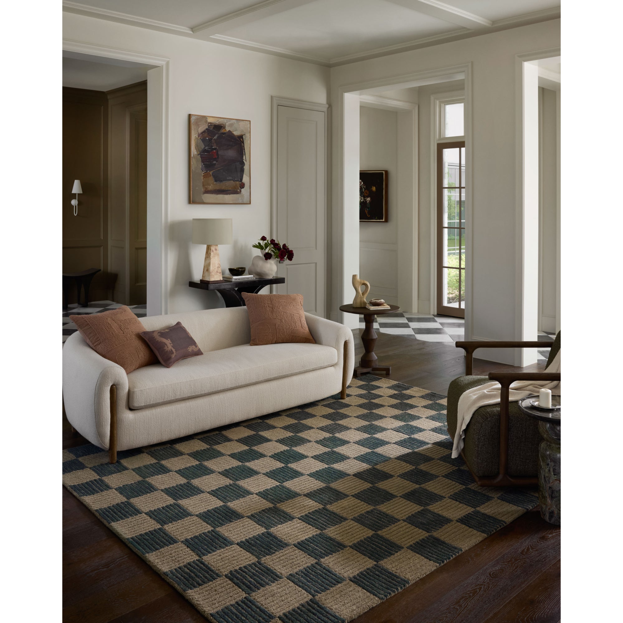Brigette Romanek x Loloi Madi Taupe/Navy Rug