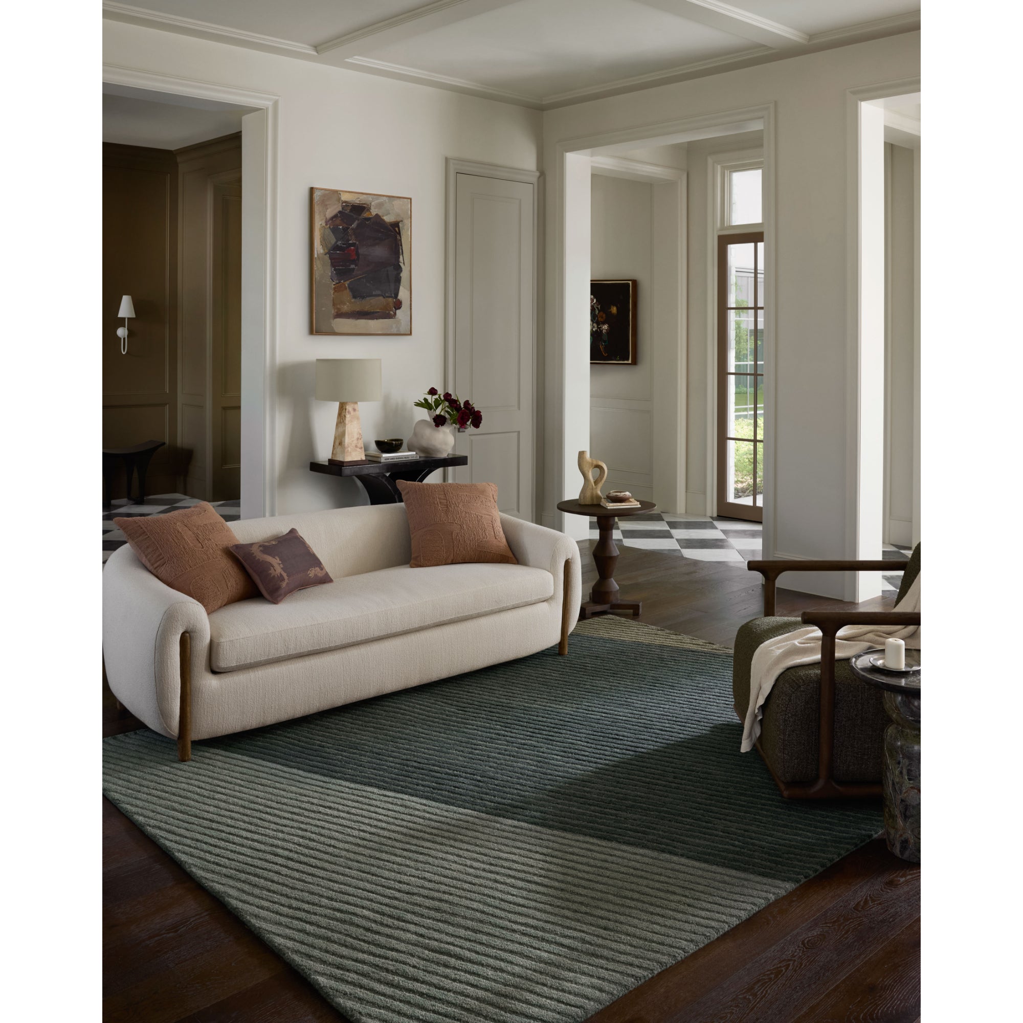 Brigette Romanek x Loloi Madi Denim/Multi Rug