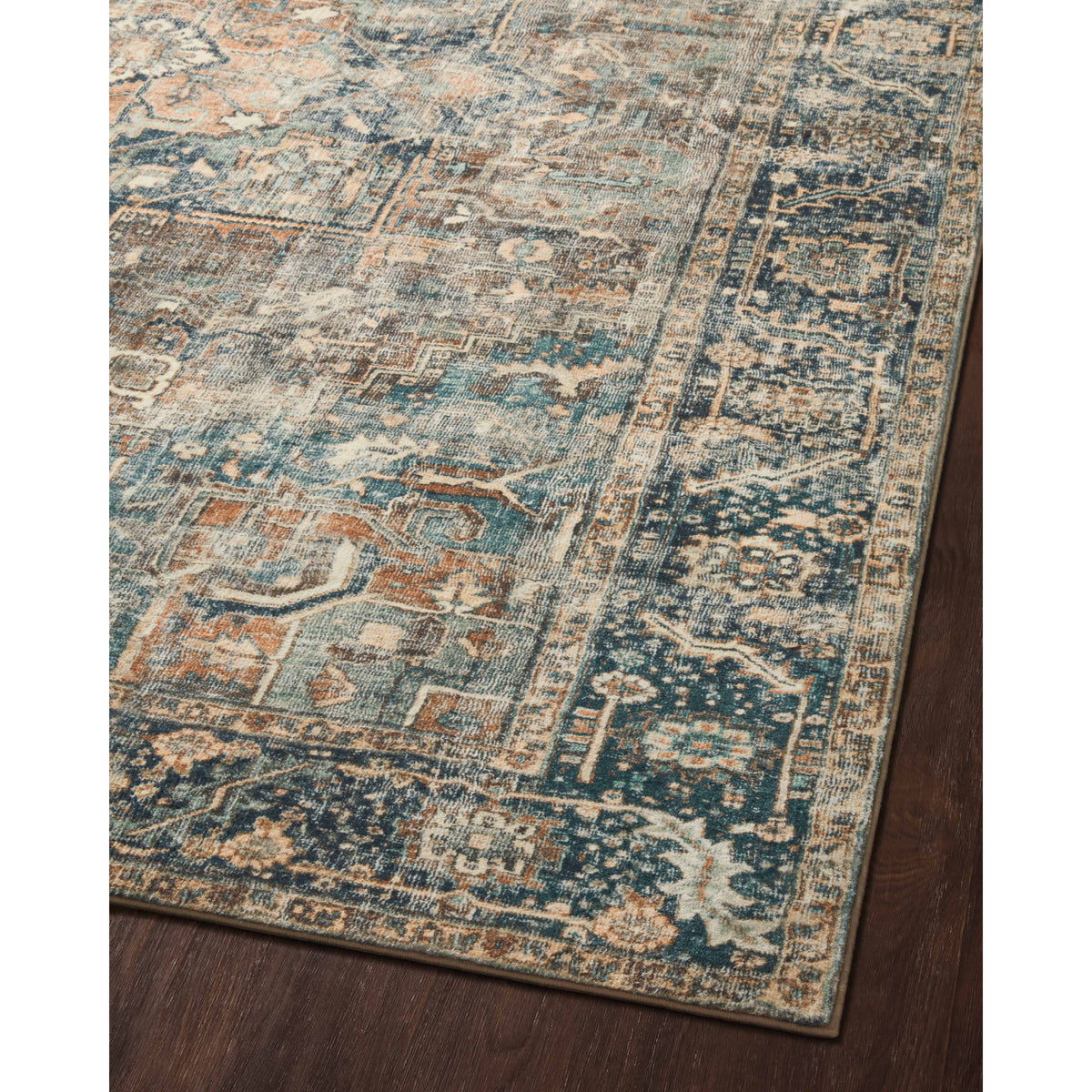 Loloi Margot Terracotta/Lagoon Rug by Loloi