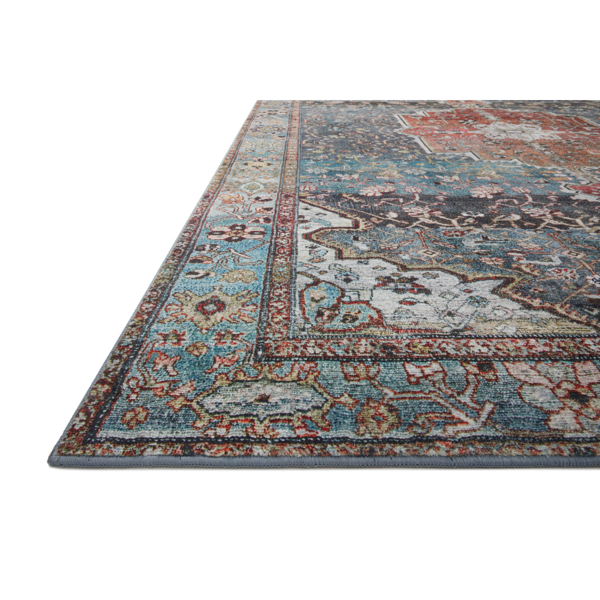 Loloi Margot Ocean/Brick Rug by Loloi