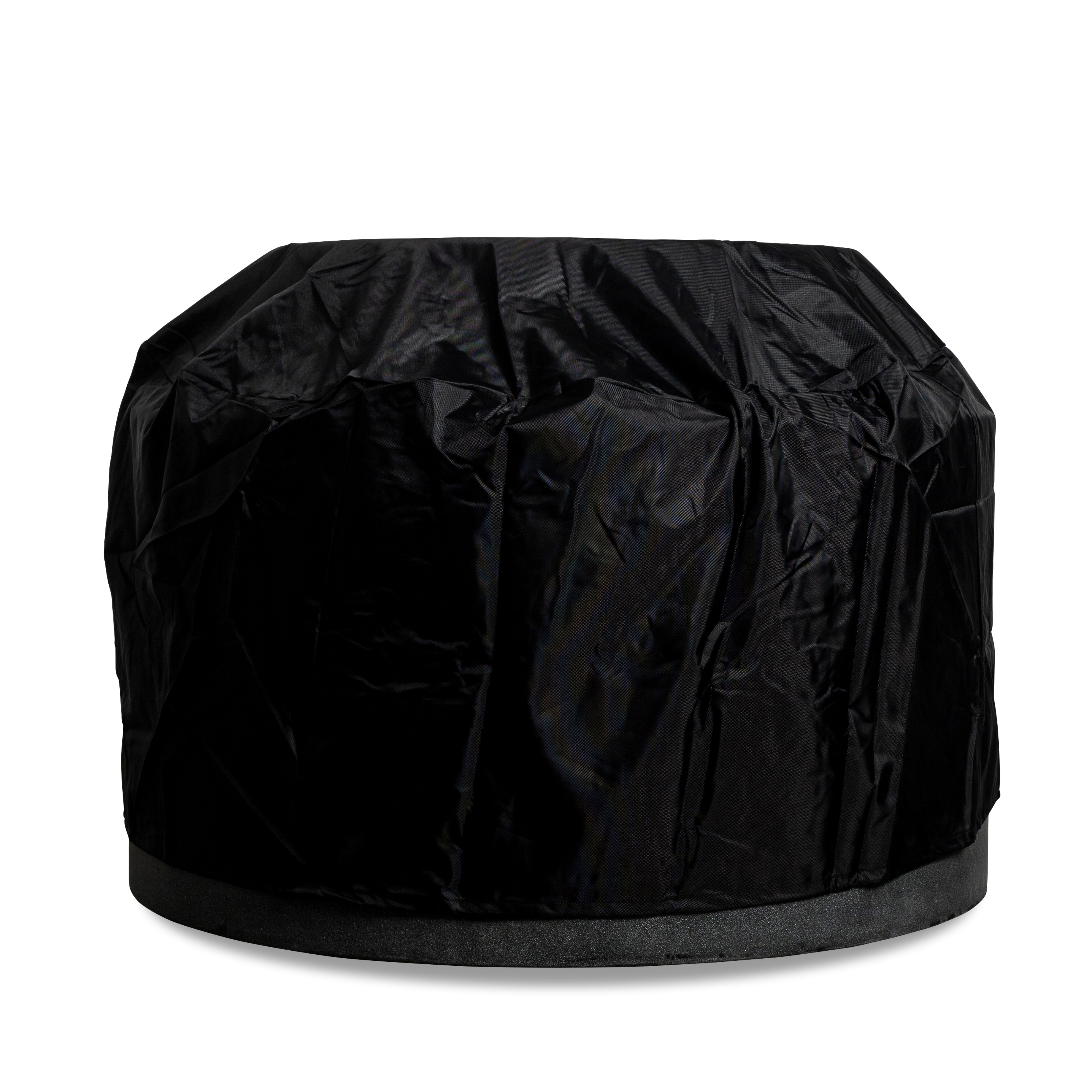 Beton 42" Round Concrete Propane Gas Fire Pit with Access Door