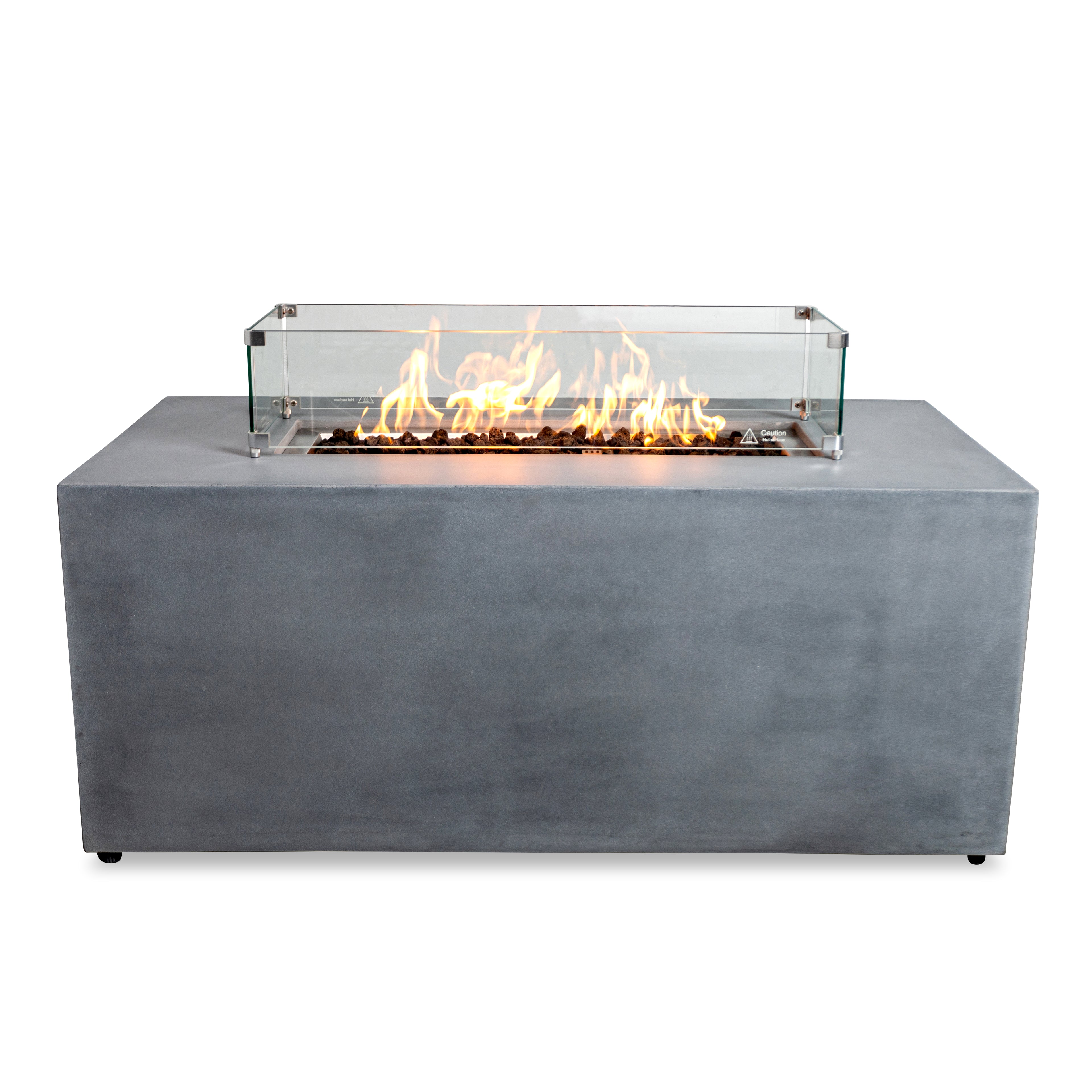 Beton 55" Rectangular Hidden Propane Gas Fire Pit