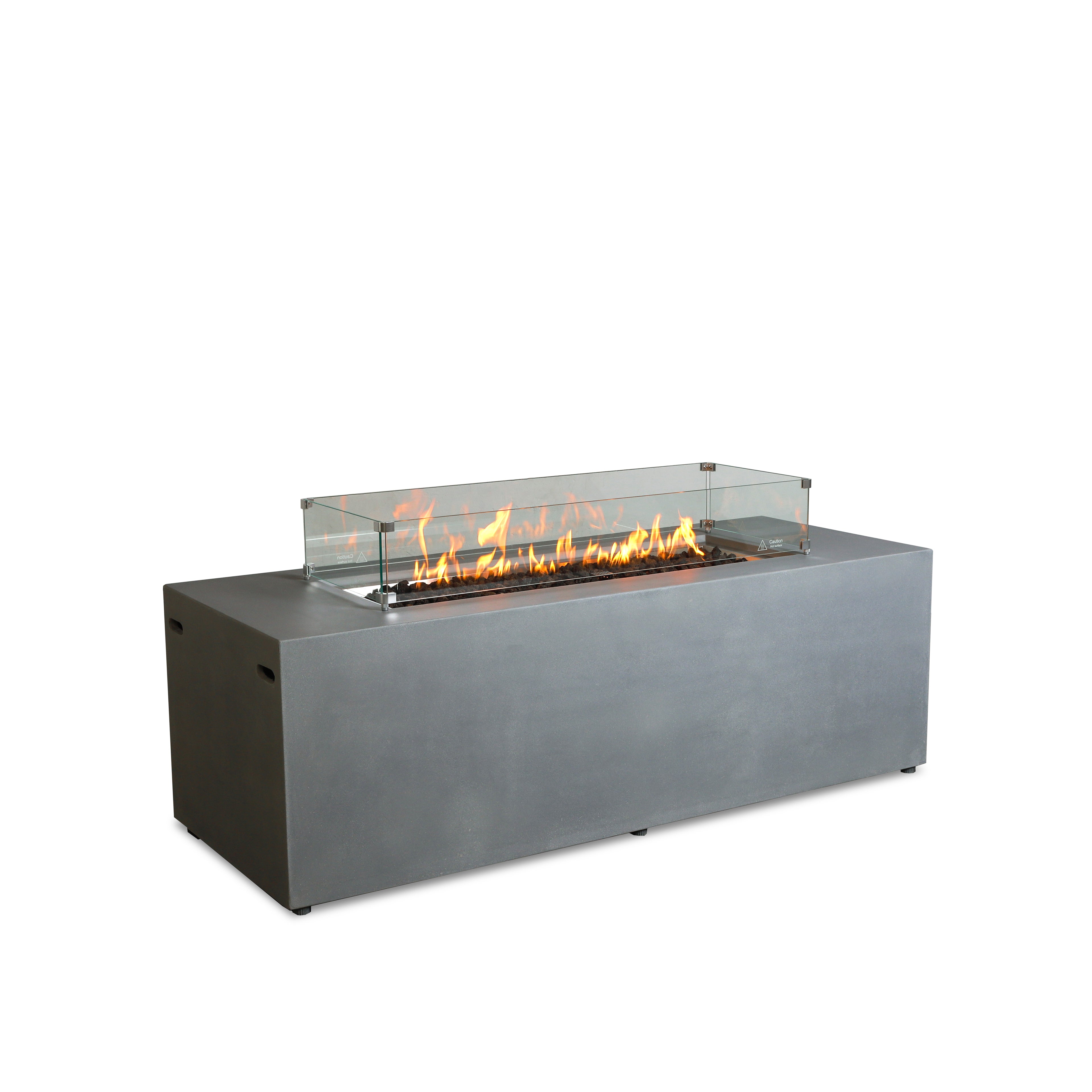 Beton 72" Rectangular Hidden Propane Gas Fire Pit