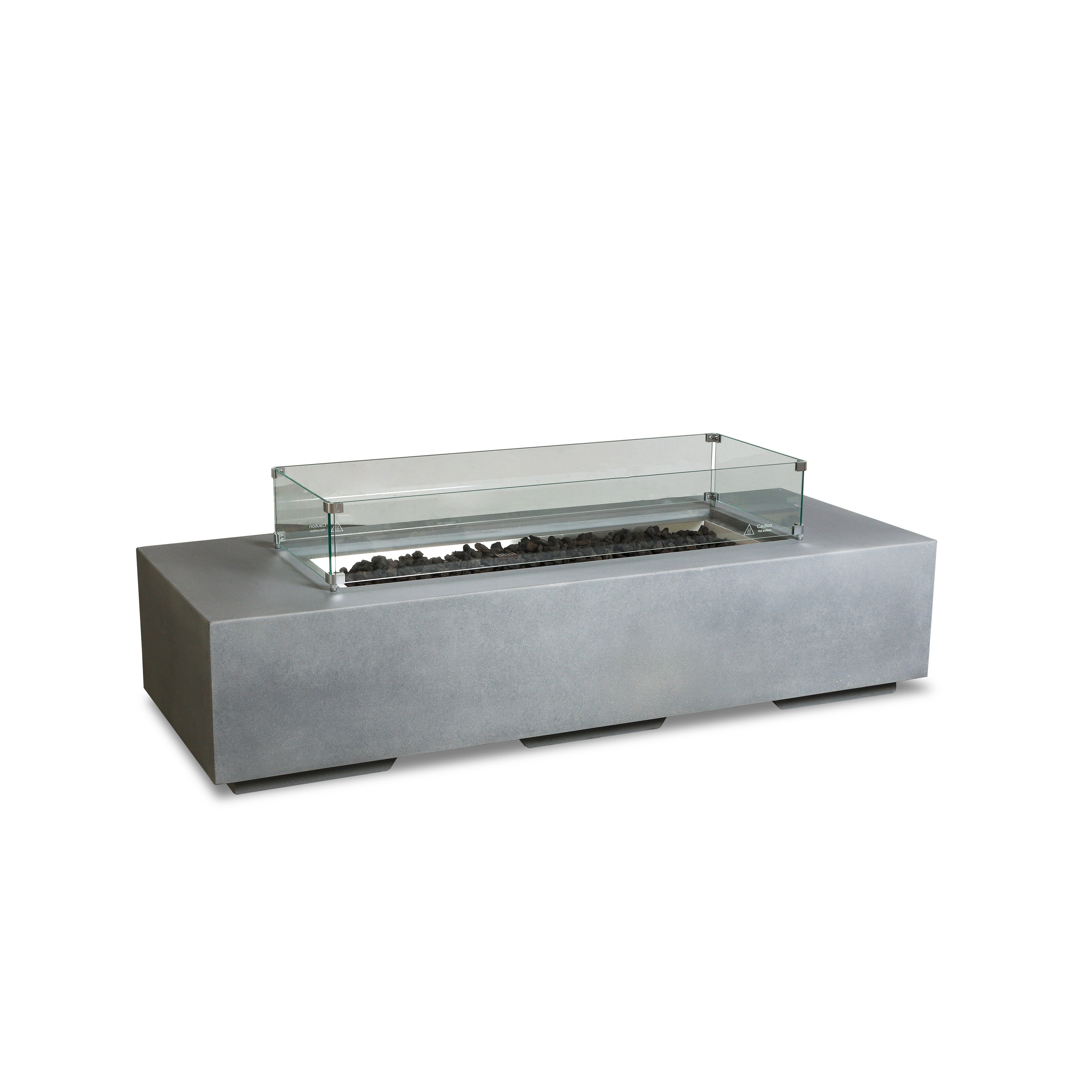 Beton 72" Rectangular Gas Fire Pit