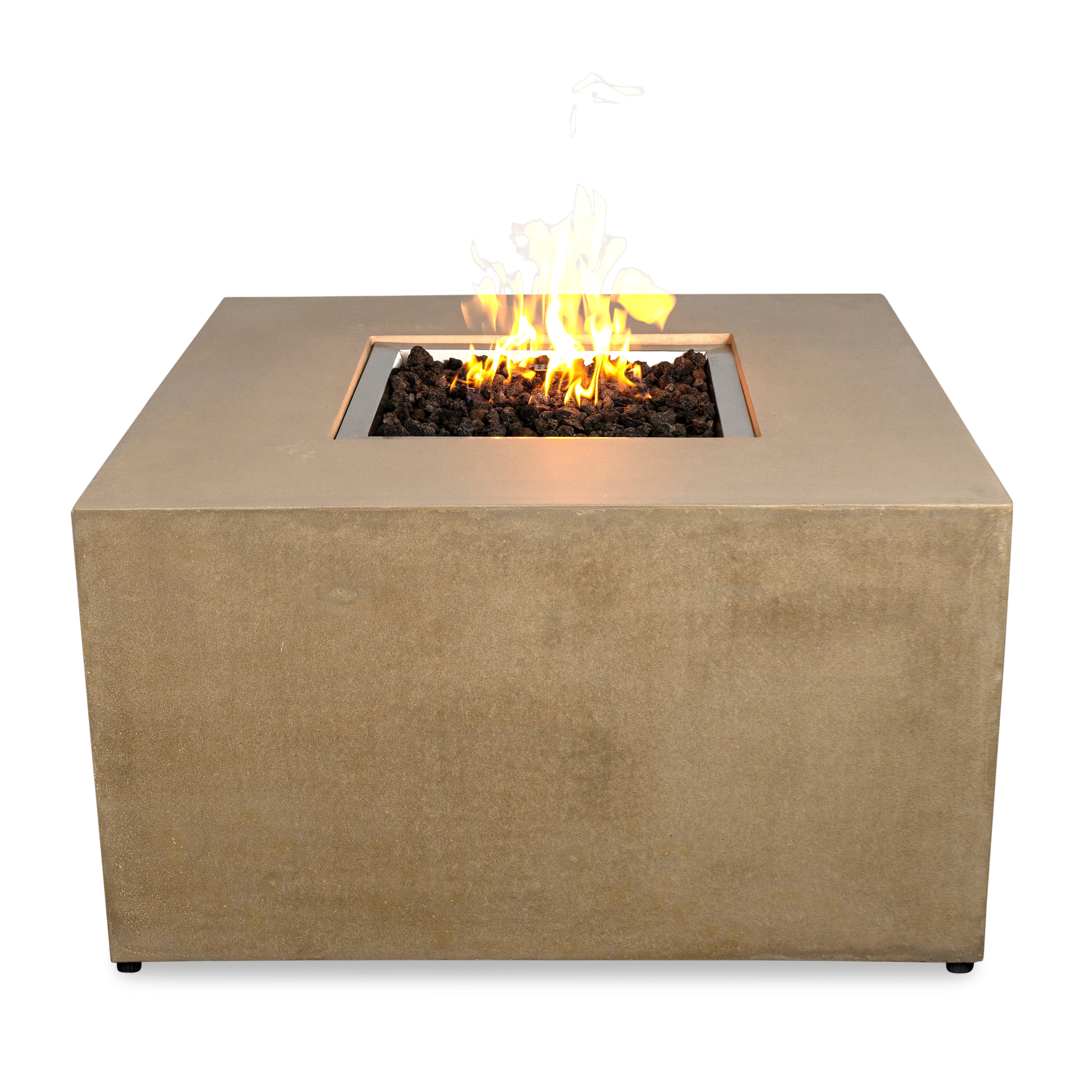 Beton 42" Square Hidden Propane Tank Gas Fire Pit