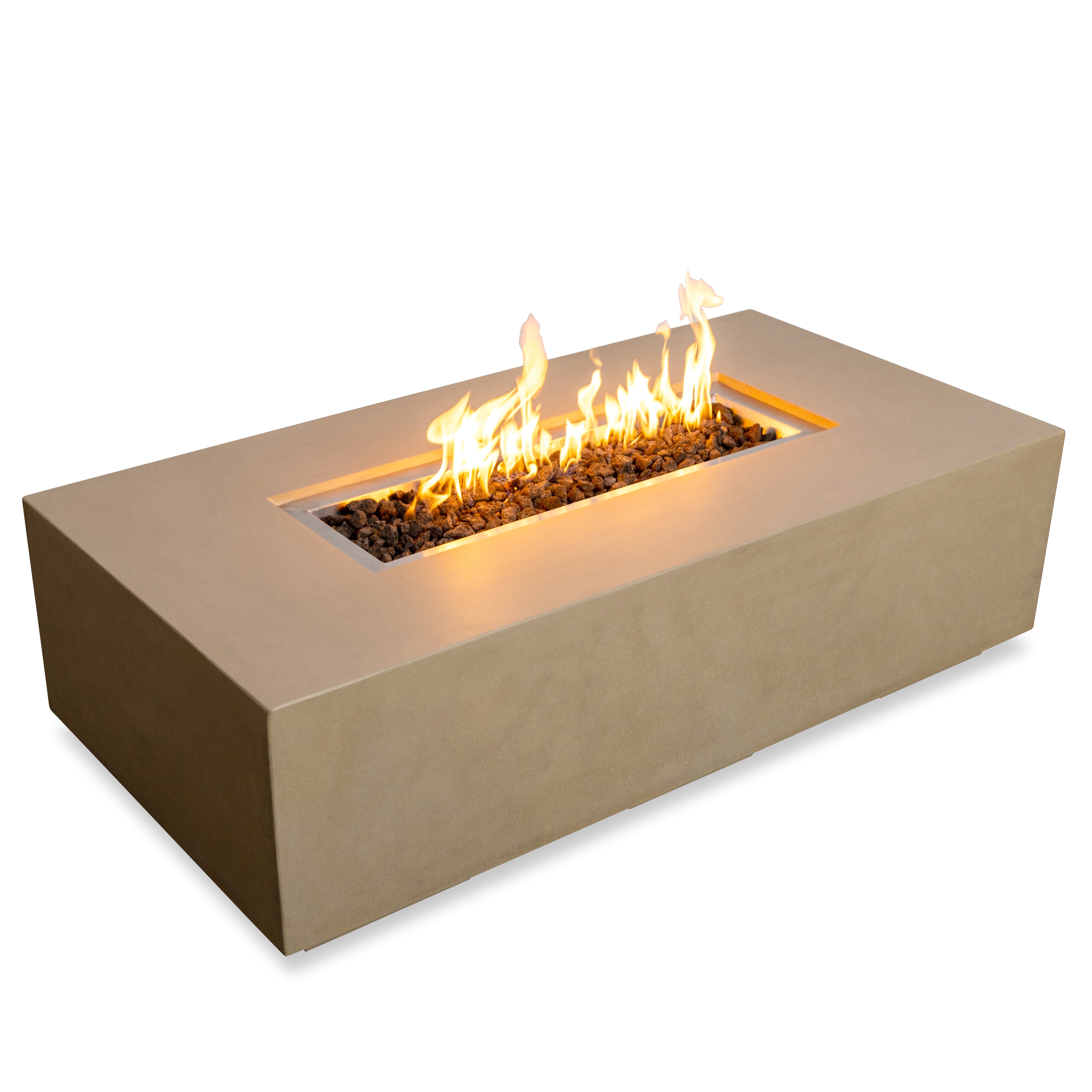 Beton 55" Rectangular Natural Gas Fire Pit