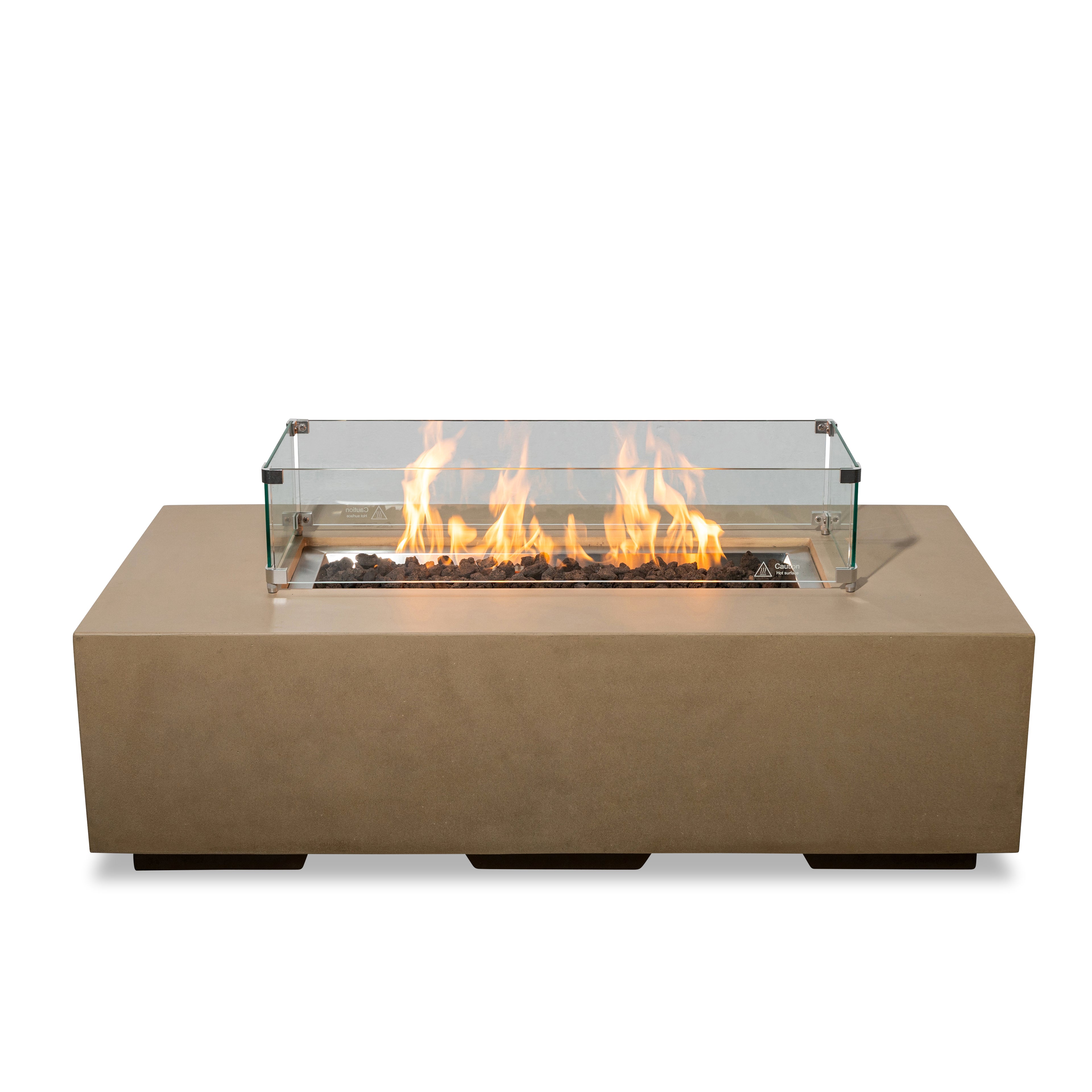Beton 55" Rectangular Natural Gas Fire Pit